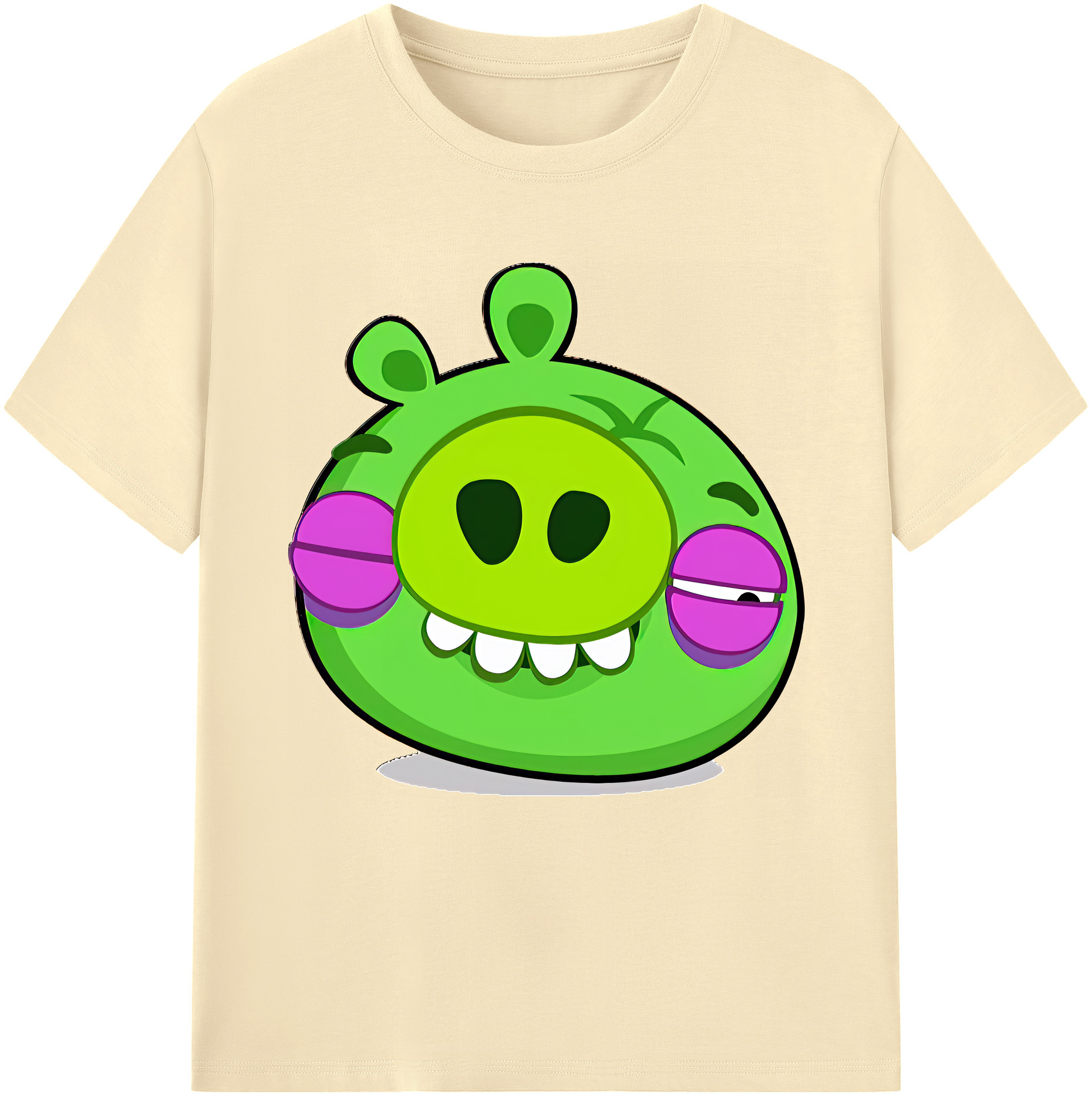 （画像用） Angry Birds アングリーバード 綿100％半袖Tシャツ（フロントプリント）