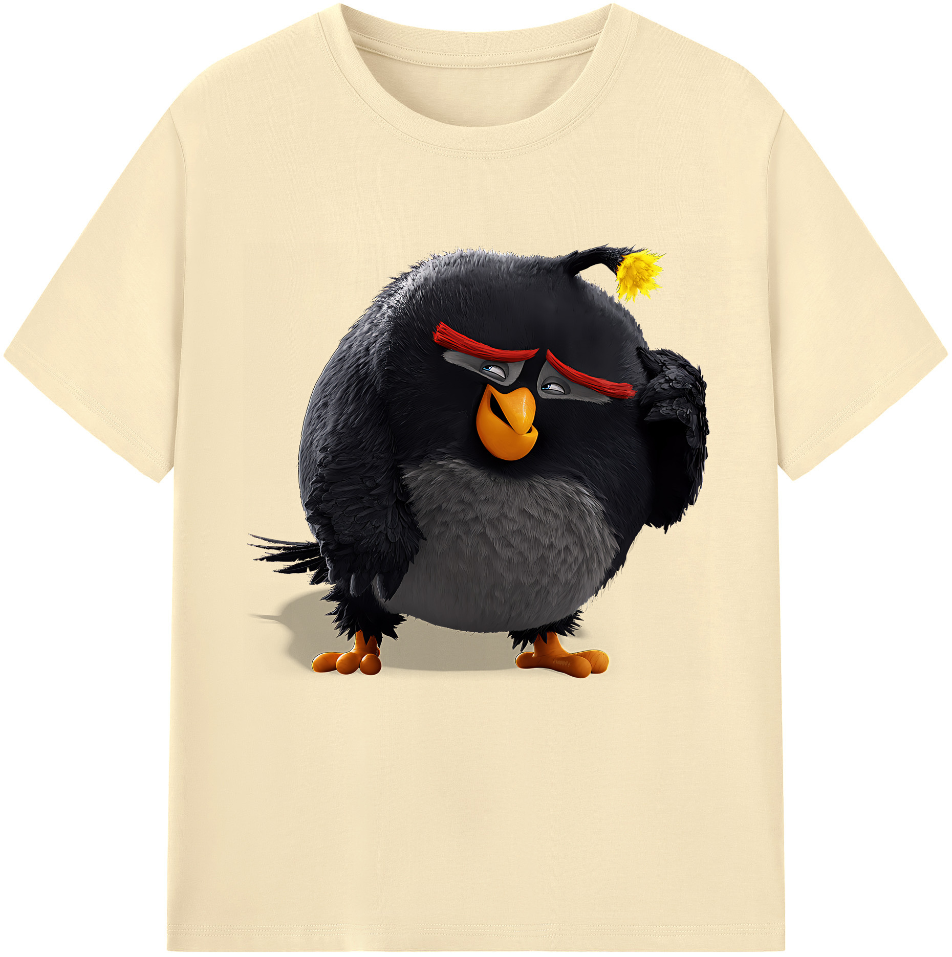 （画像用） Angry Birds アングリーバード 綿100％半袖Tシャツ（フロントプリント）