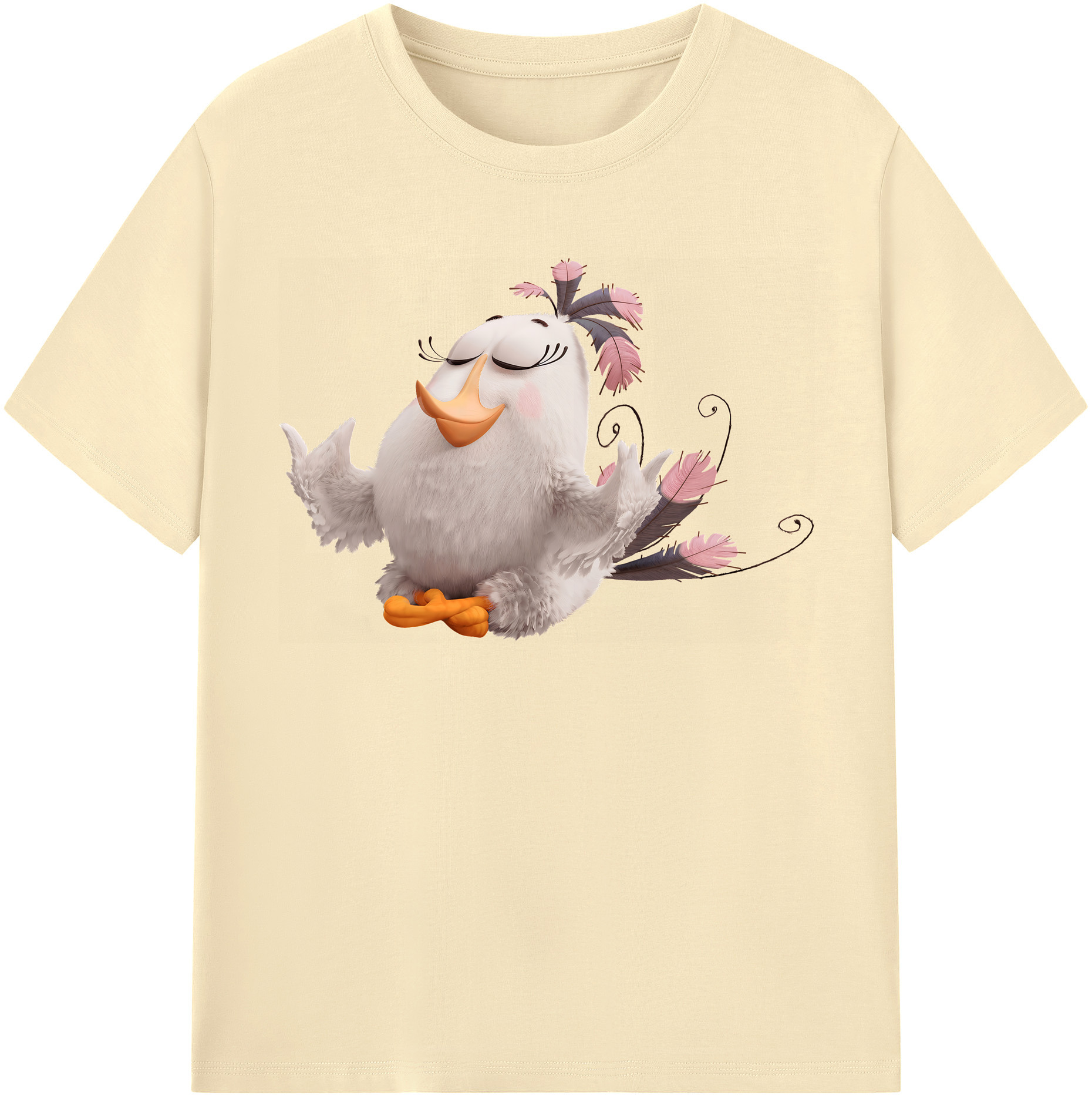 （画像用） Angry Birds アングリーバード 綿100％半袖Tシャツ（フロントプリント）