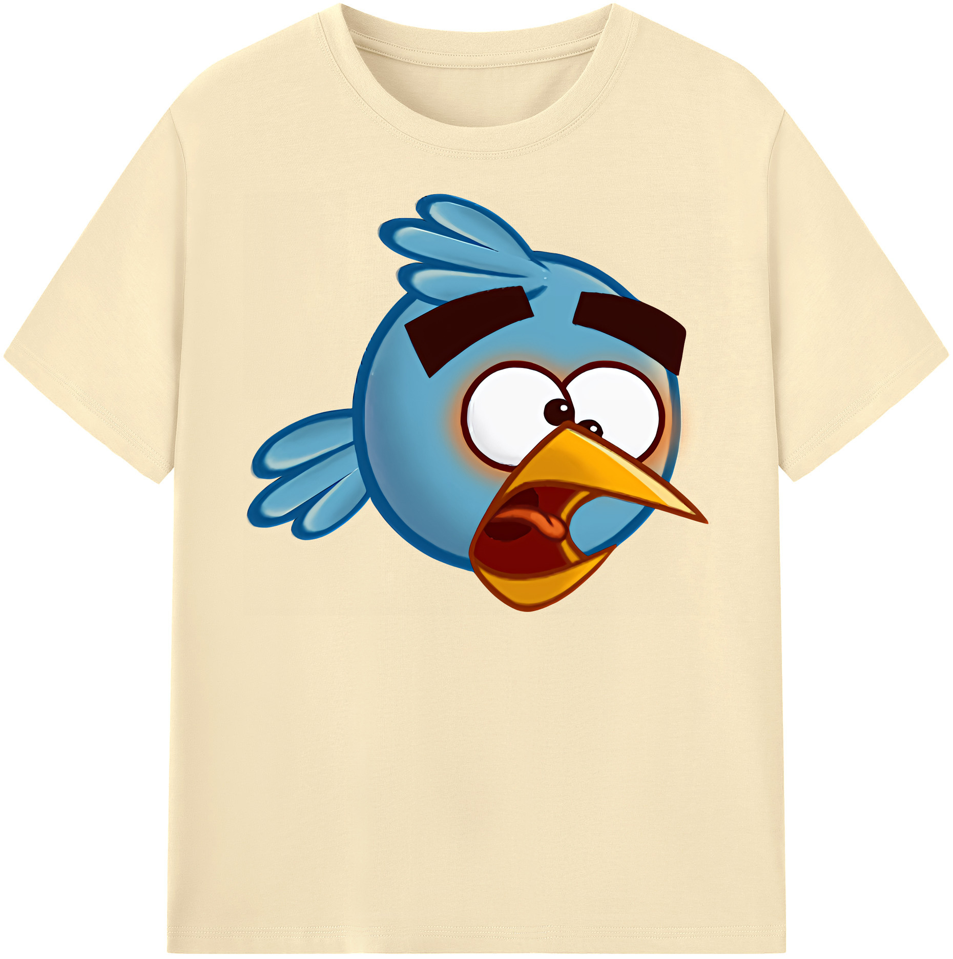 （画像用） Angry Birds アングリーバード 綿100％半袖Tシャツ（フロントプリント）