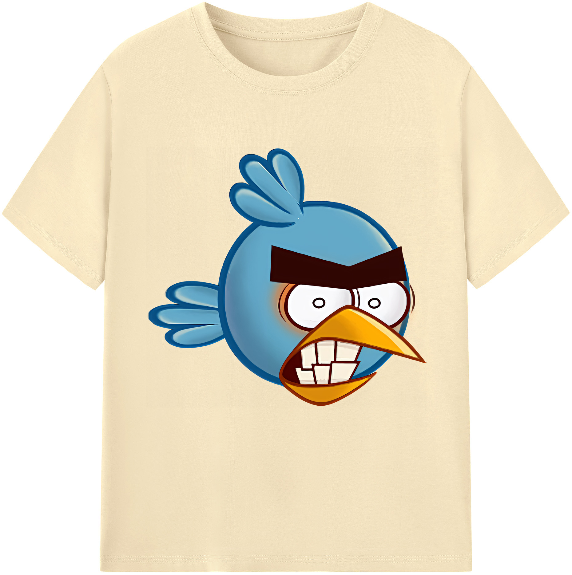 （画像用） Angry Birds アングリーバード 綿100％半袖Tシャツ（フロントプリント）