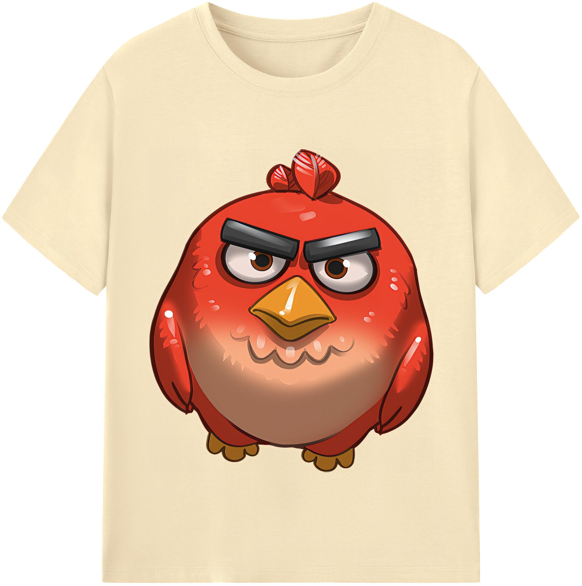 （画像用） Angry Birds アングリーバード 綿100％半袖Tシャツ（フロントプリント）