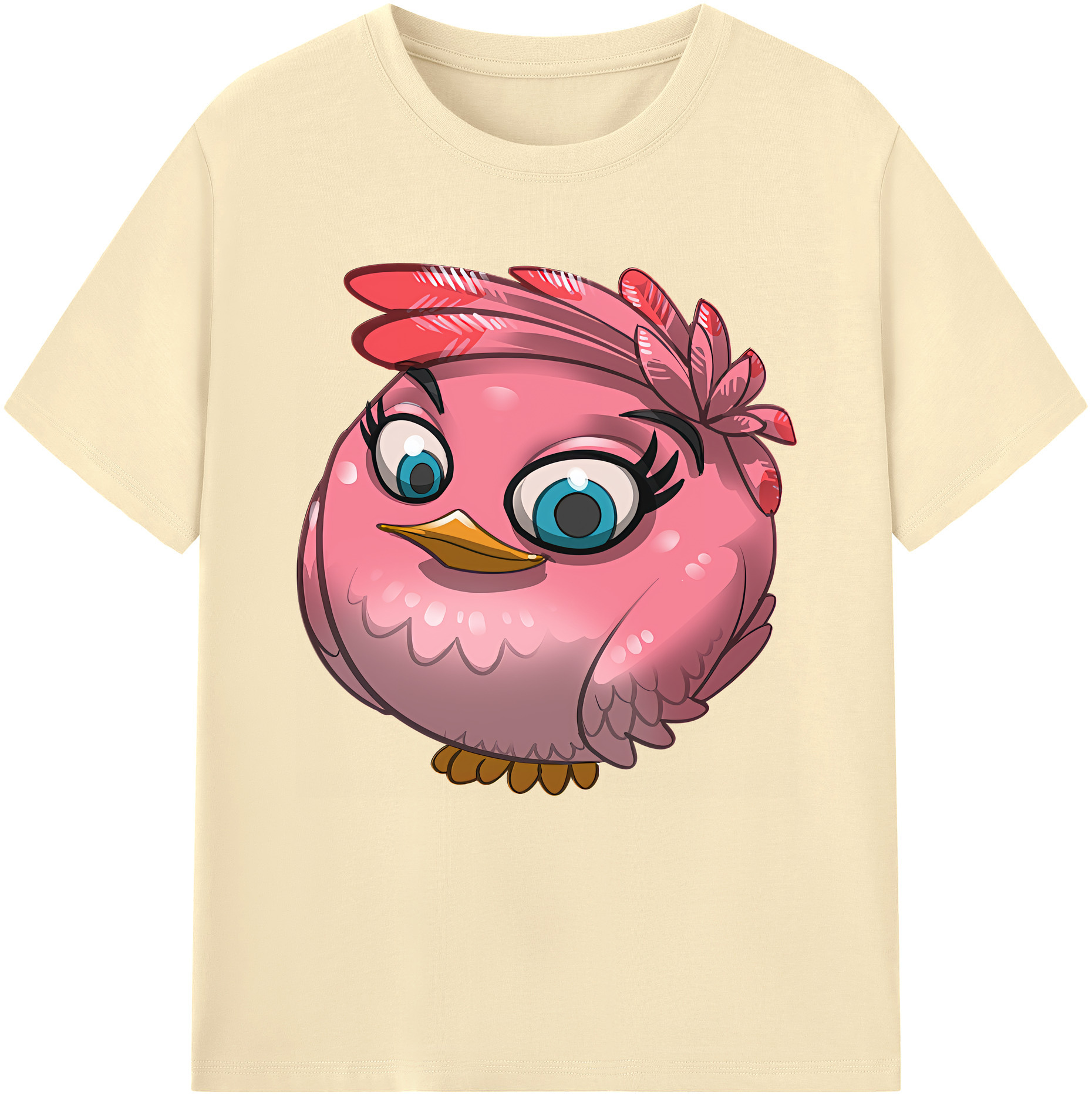 （画像用） Angry Birds アングリーバード 綿100％半袖Tシャツ（フロントプリント）