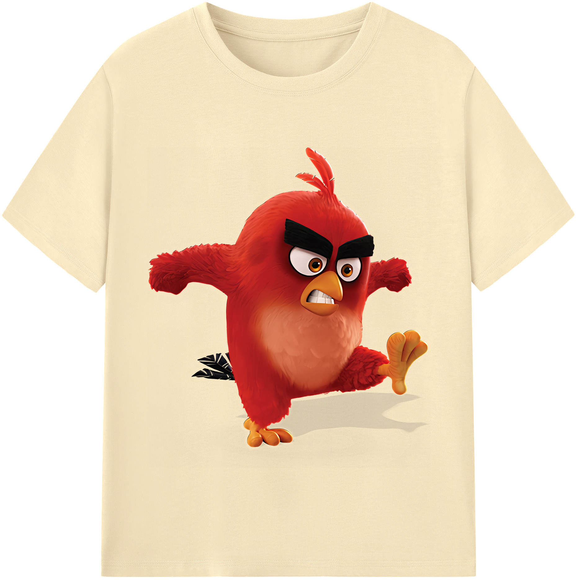 （画像用） Angry Birds アングリーバード 綿100％半袖Tシャツ（フロントプリント）