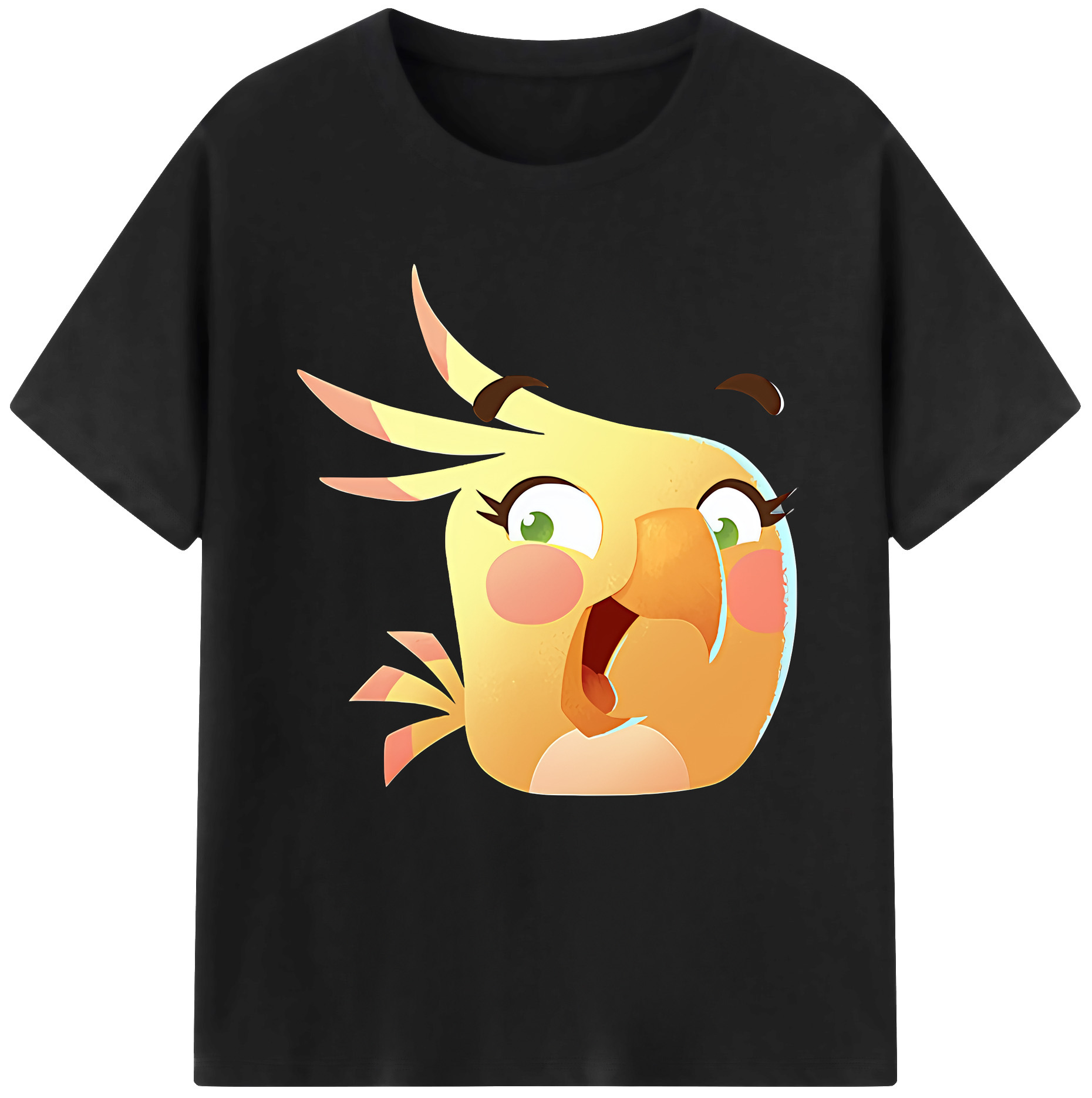 （画像用） Angry Birds アングリーバード 綿100％半袖Tシャツ（フロントプリント）