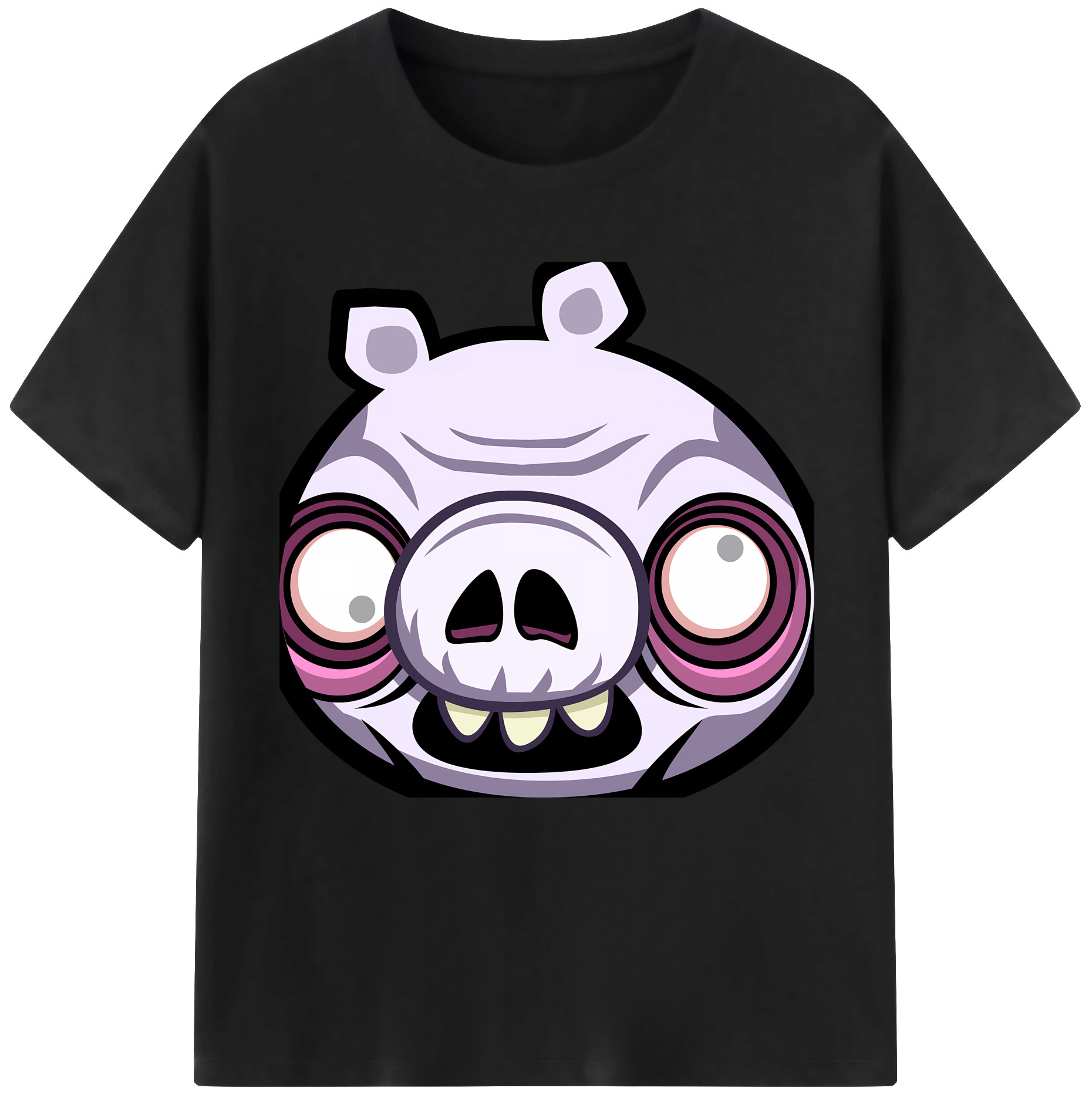 （画像用） Angry Birds アングリーバード 綿100％半袖Tシャツ（フロントプリント）