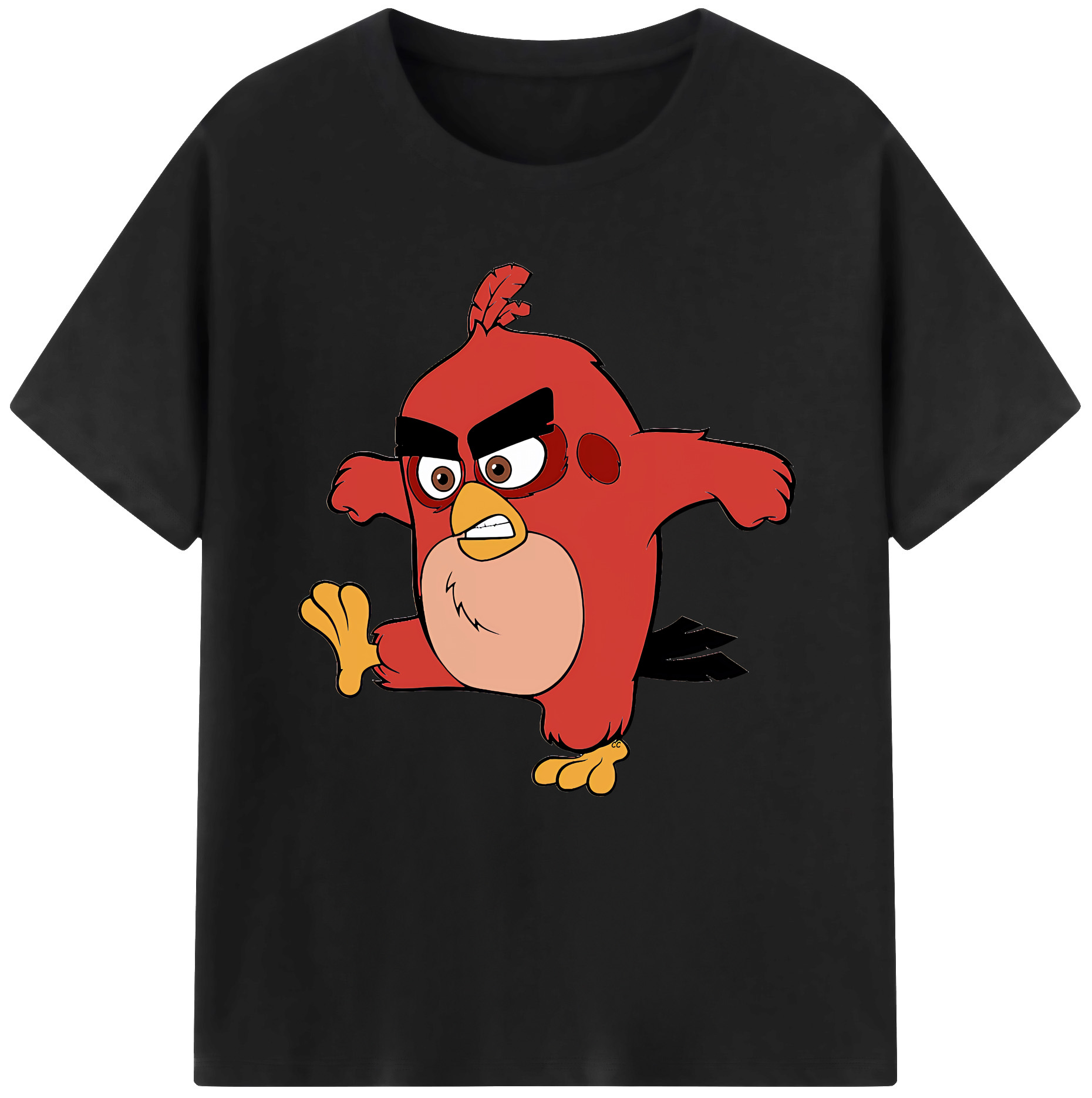（画像用） Angry Birds アングリーバード 綿100％半袖Tシャツ（フロントプリント）