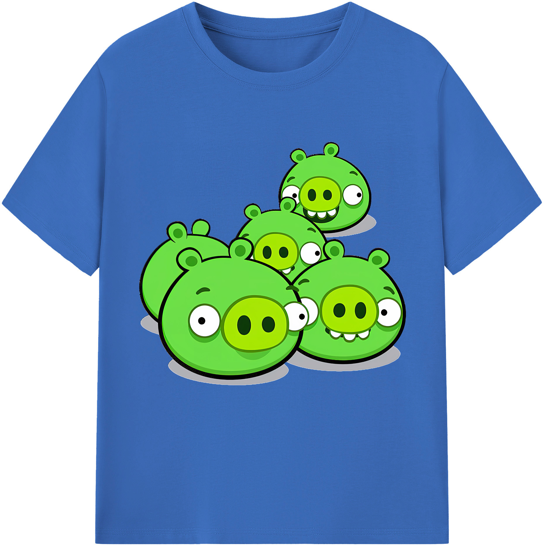 （画像用） Angry Birds アングリーバード 綿100％半袖Tシャツ（フロントプリント）