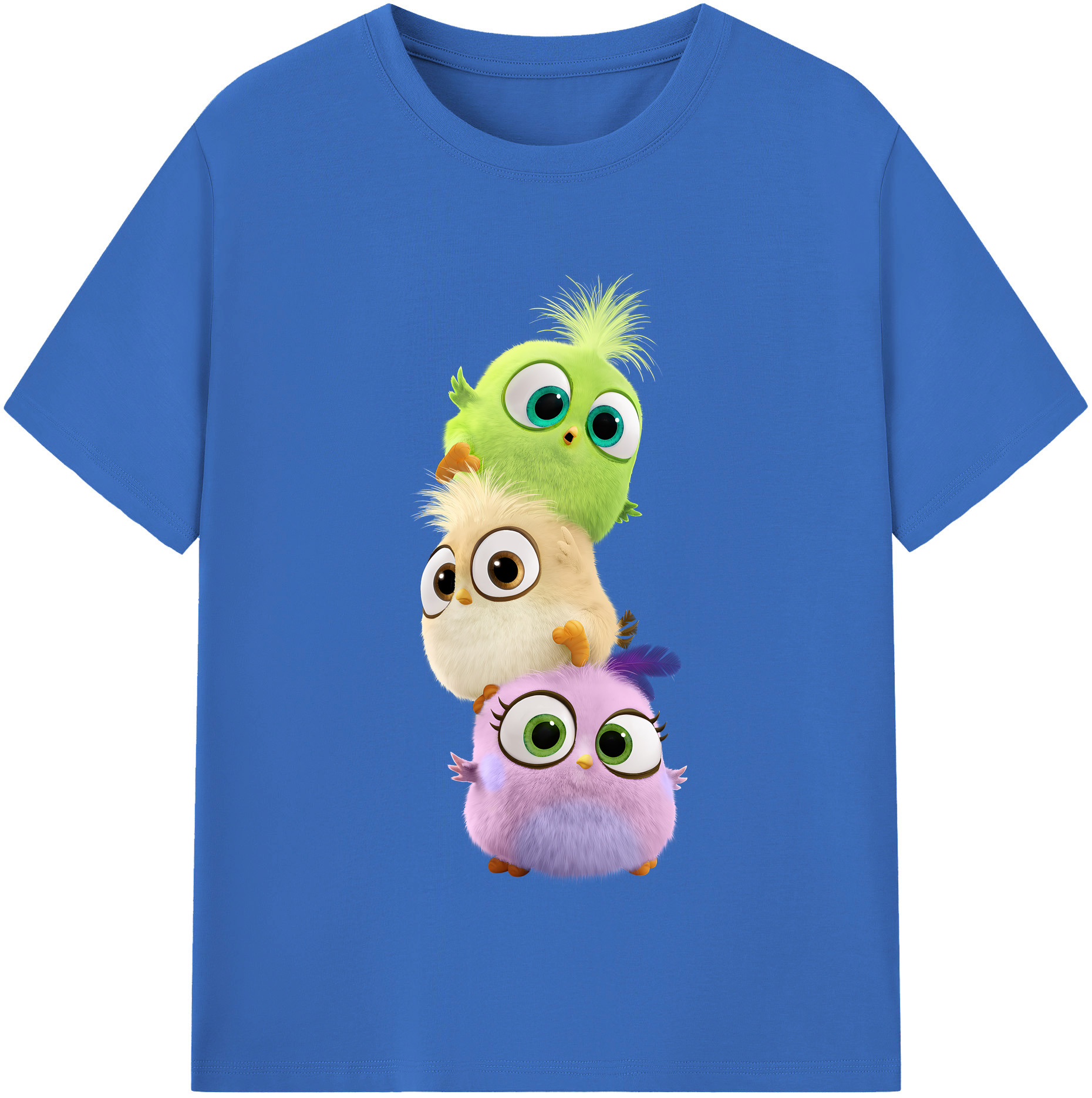 （画像用） Angry Birds アングリーバード 綿100％半袖Tシャツ（フロントプリント）