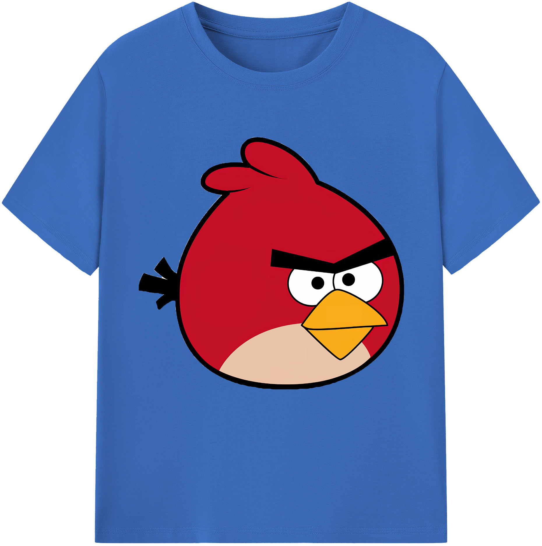 （画像用） Angry Birds アングリーバード 綿100％半袖Tシャツ（フロントプリント）