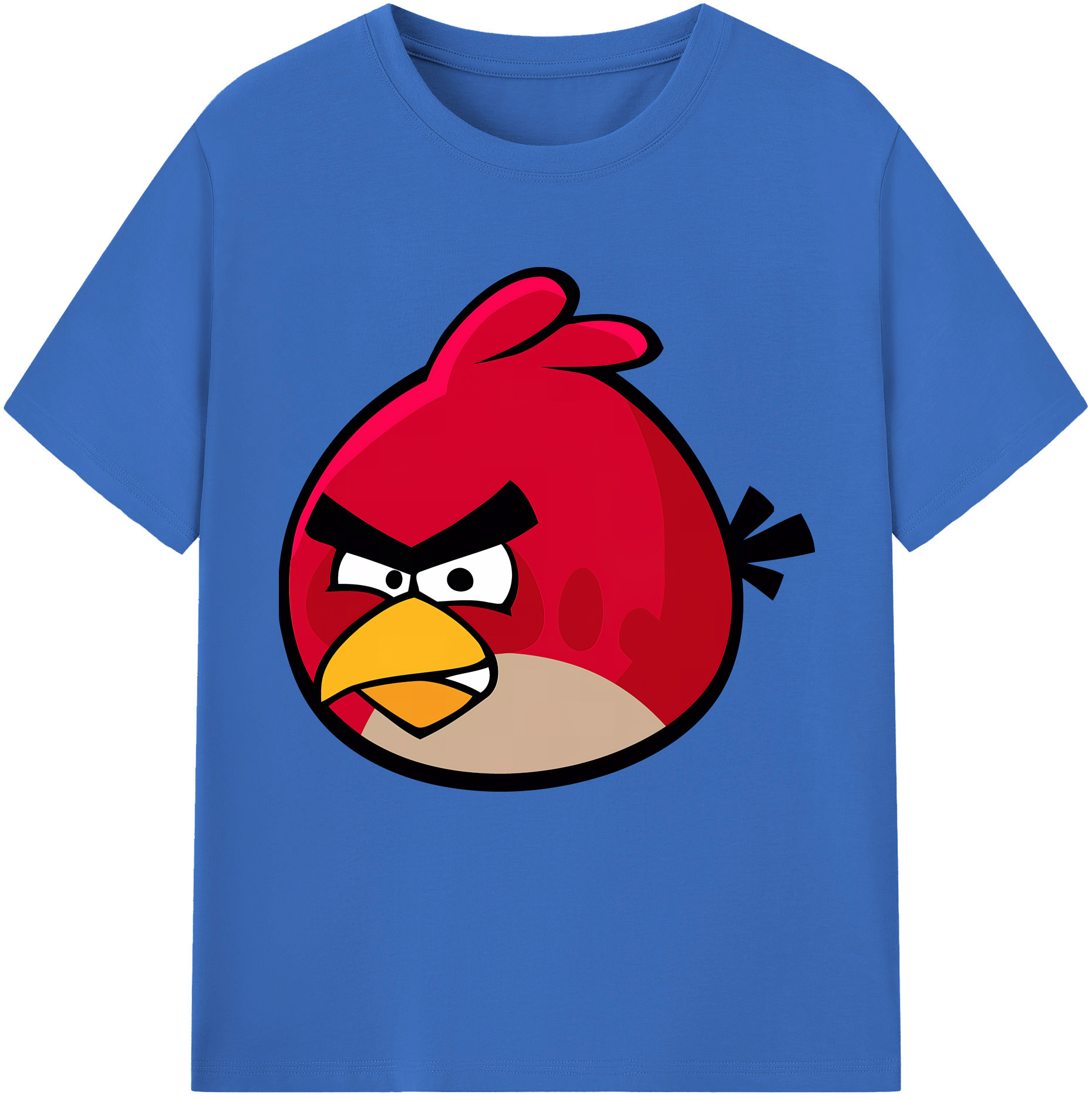 （画像用） Angry Birds アングリーバード 綿100％半袖Tシャツ（フロントプリント）