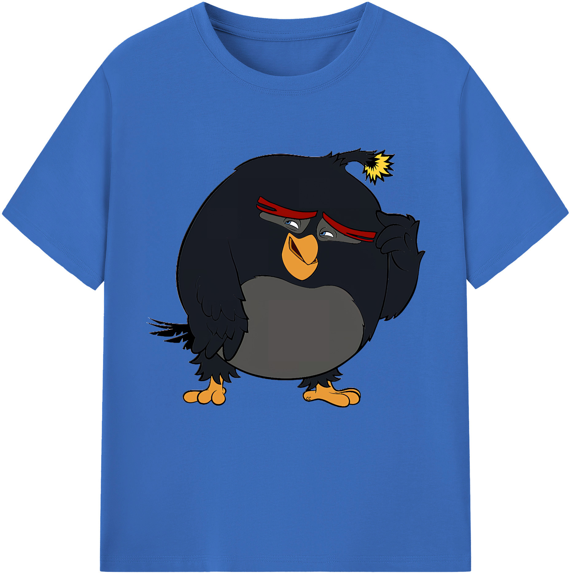 （画像用） Angry Birds アングリーバード 綿100％半袖Tシャツ（フロントプリント）