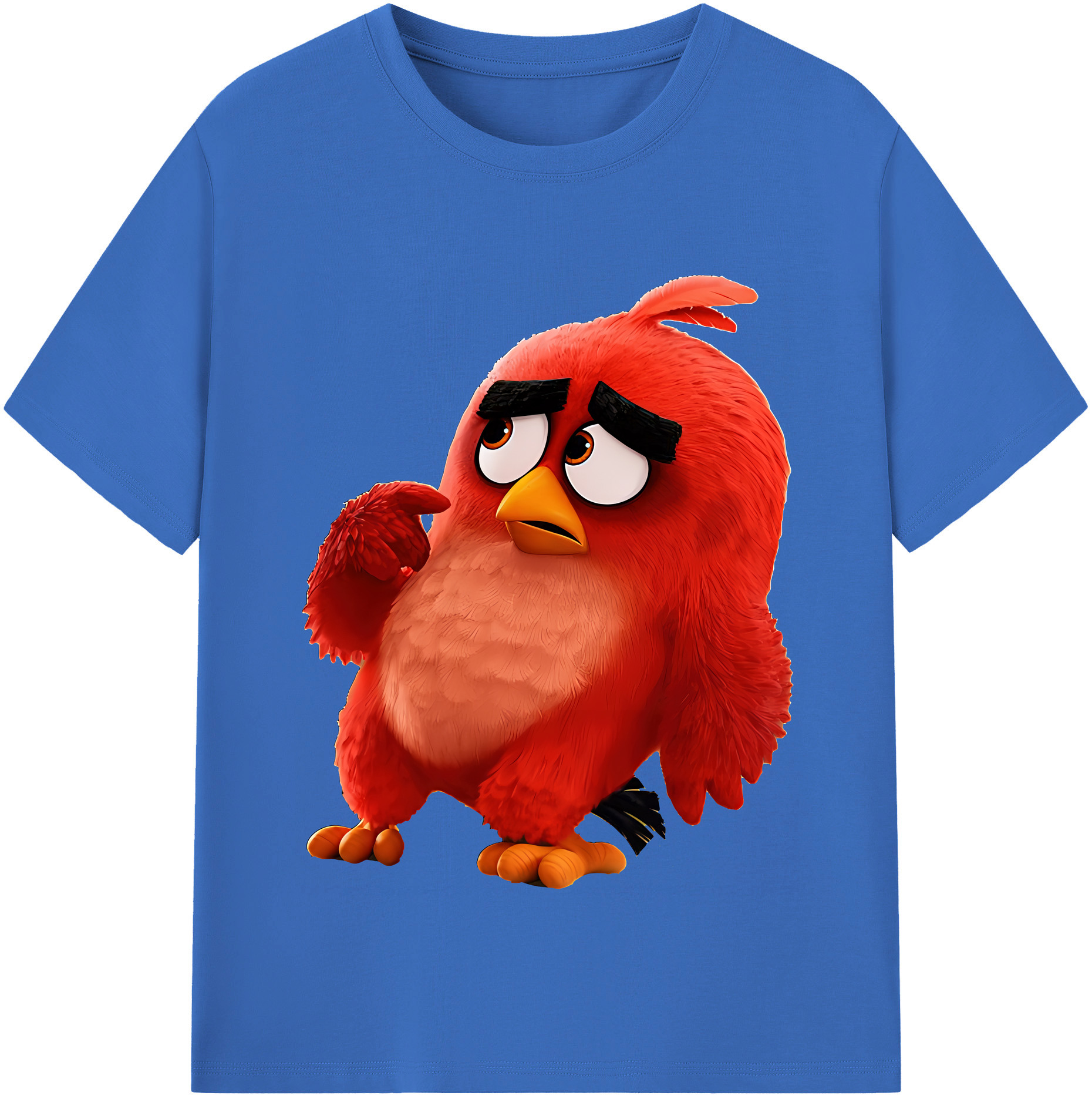 （画像用） Angry Birds アングリーバード 綿100％半袖Tシャツ（フロントプリント）