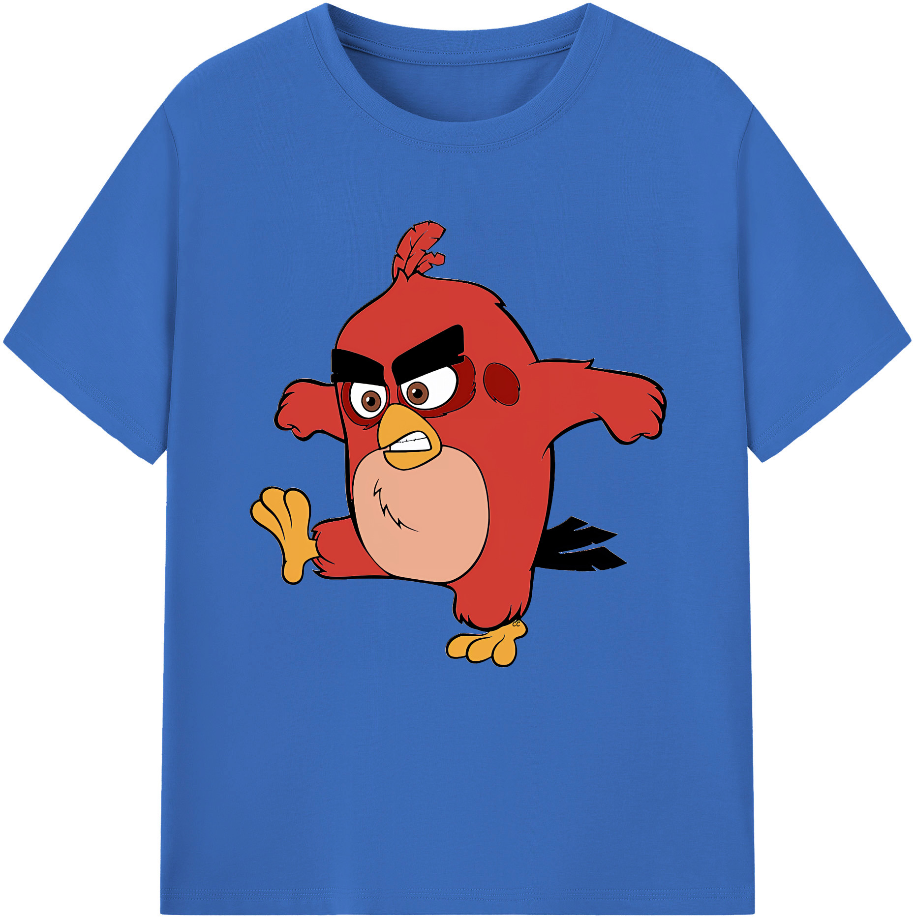 （画像用） Angry Birds アングリーバード 綿100％半袖Tシャツ（フロントプリント）