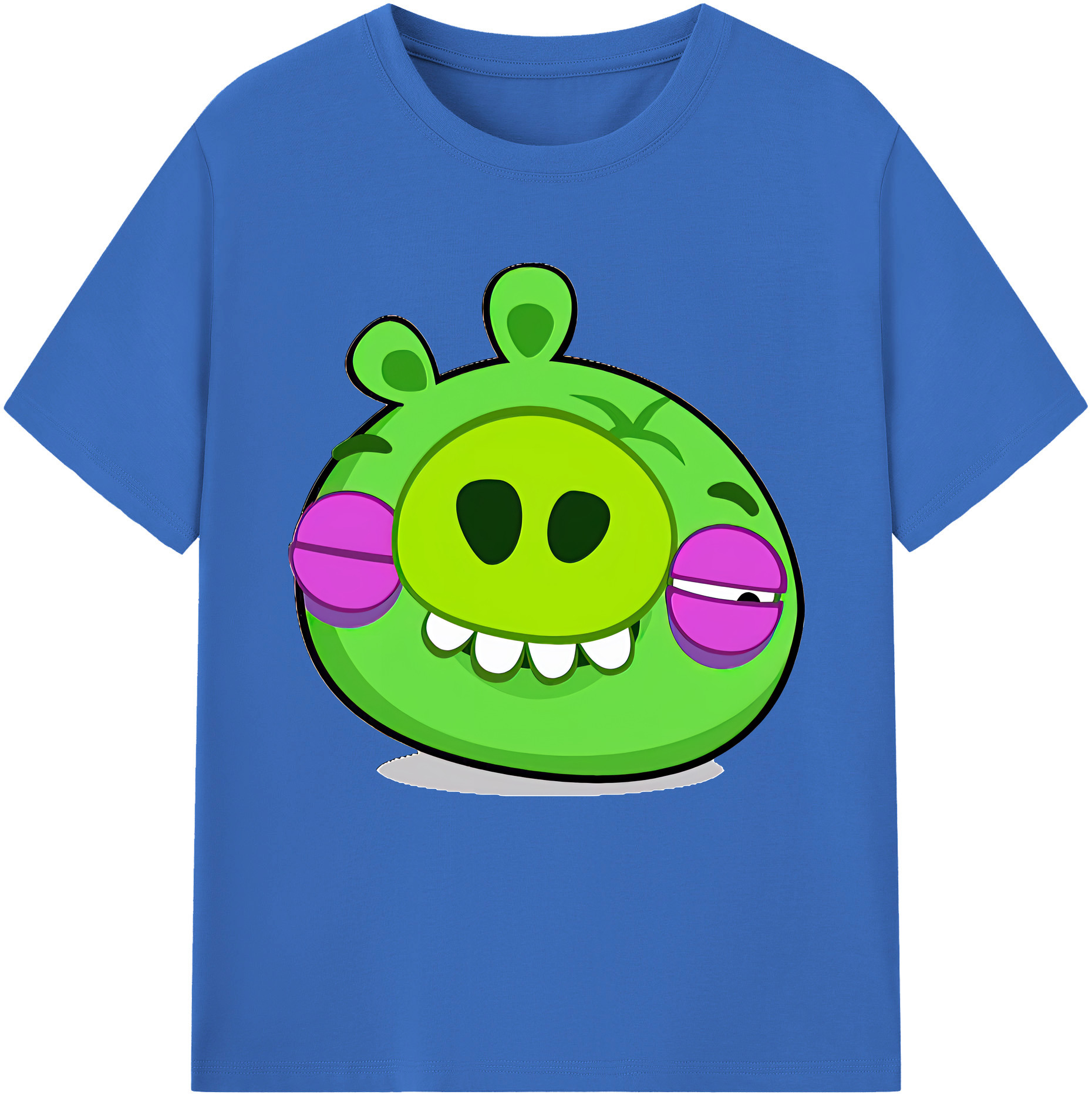 （画像用） Angry Birds アングリーバード 綿100％半袖Tシャツ（フロントプリント）