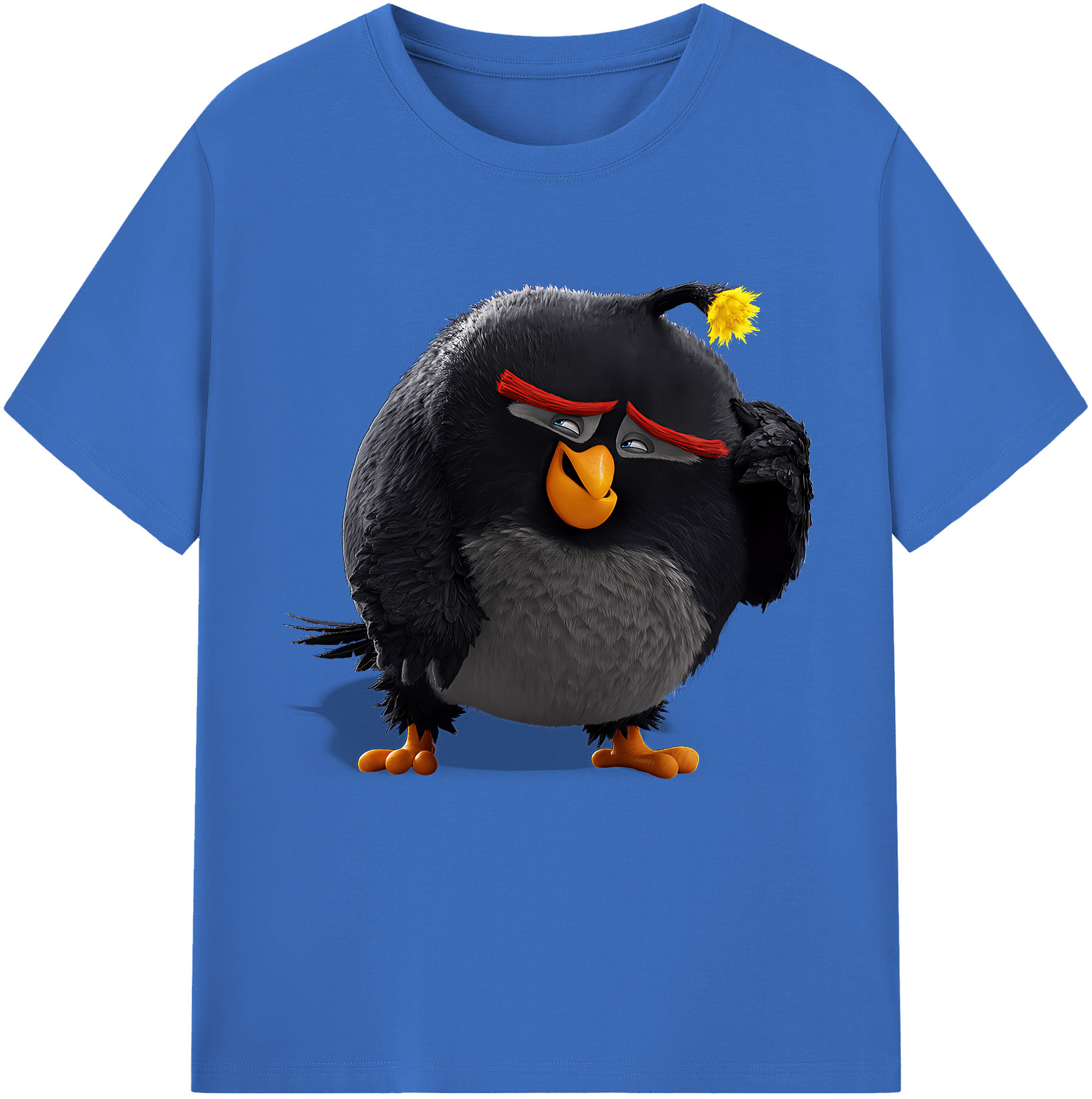 （画像用） Angry Birds アングリーバード 綿100％半袖Tシャツ（フロントプリント）