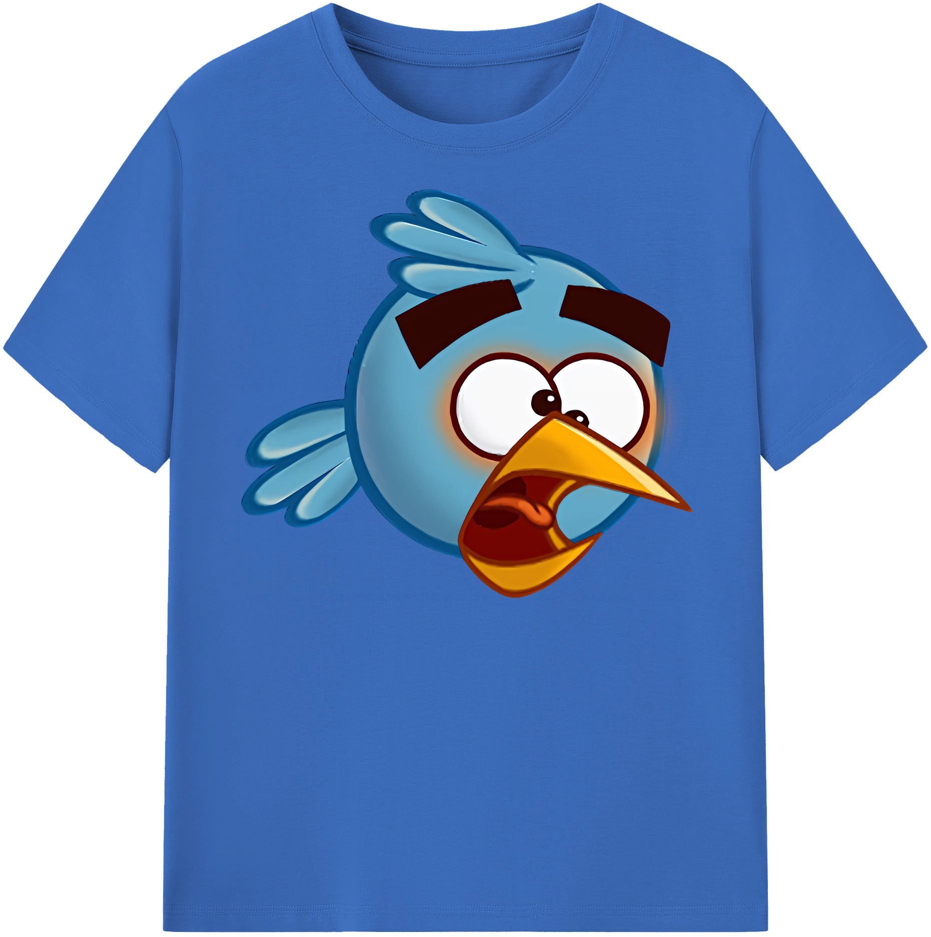 （画像用） Angry Birds アングリーバード 綿100％半袖Tシャツ（フロントプリント）