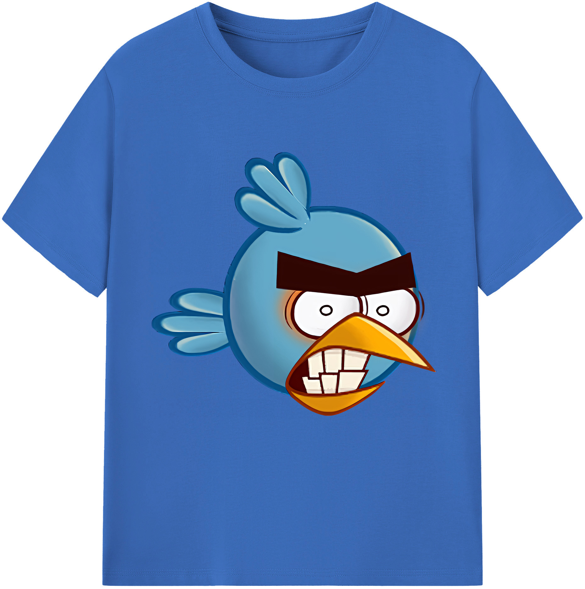（画像用） Angry Birds アングリーバード 綿100％半袖Tシャツ（フロントプリント）