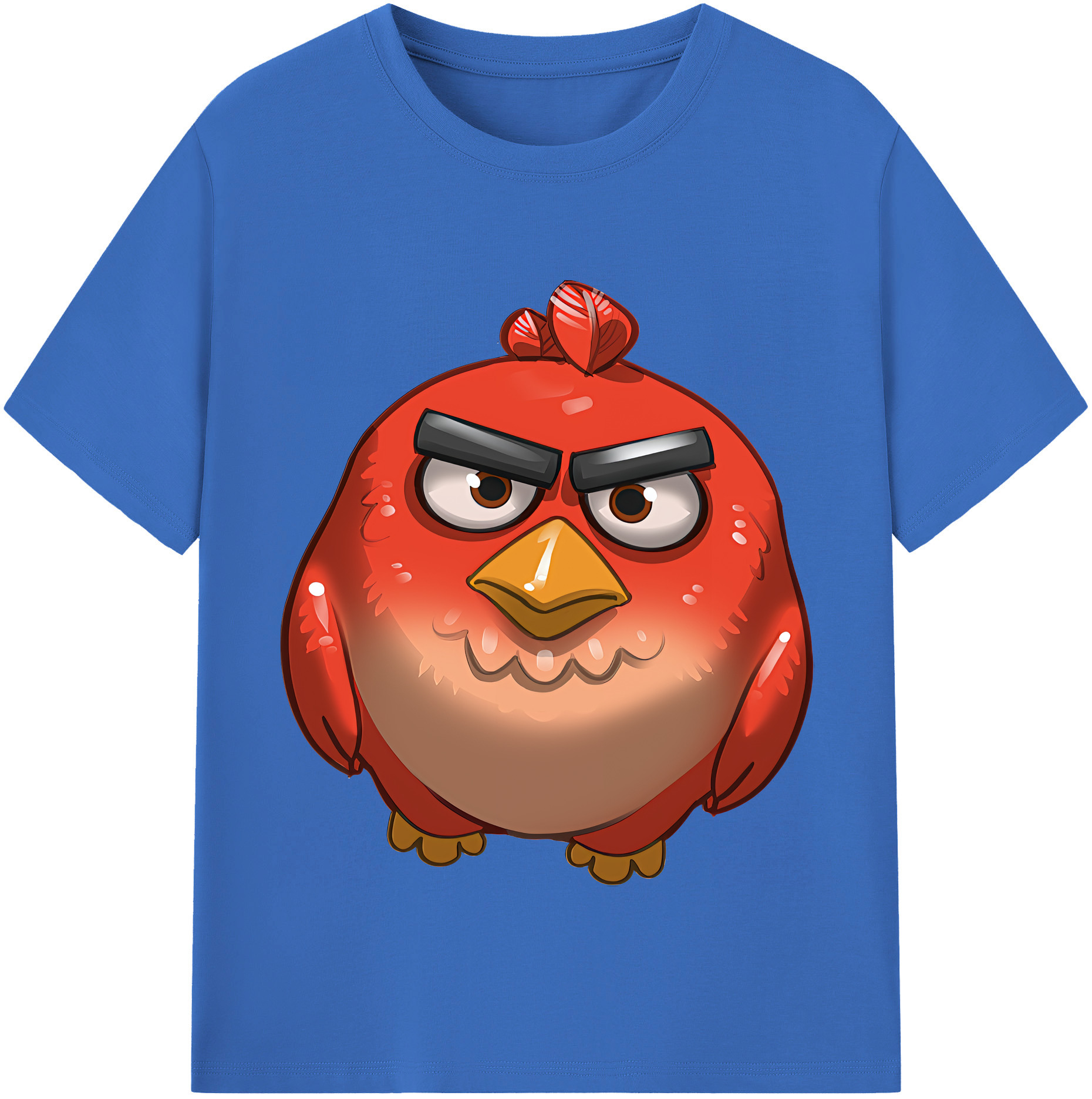 （画像用） Angry Birds アングリーバード 綿100％半袖Tシャツ（フロントプリント）