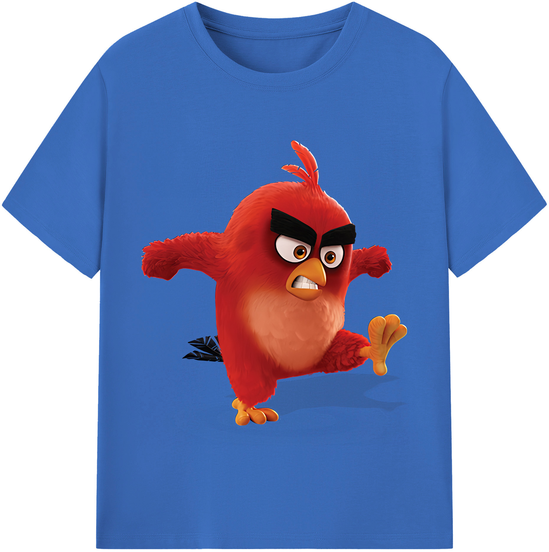 （画像用） Angry Birds アングリーバード 綿100％半袖Tシャツ（フロントプリント）