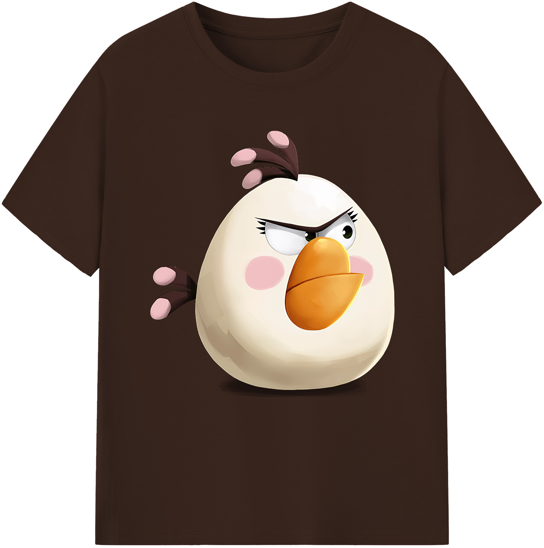 （画像用） Angry Birds アングリーバード 綿100％半袖Tシャツ（フロントプリント）