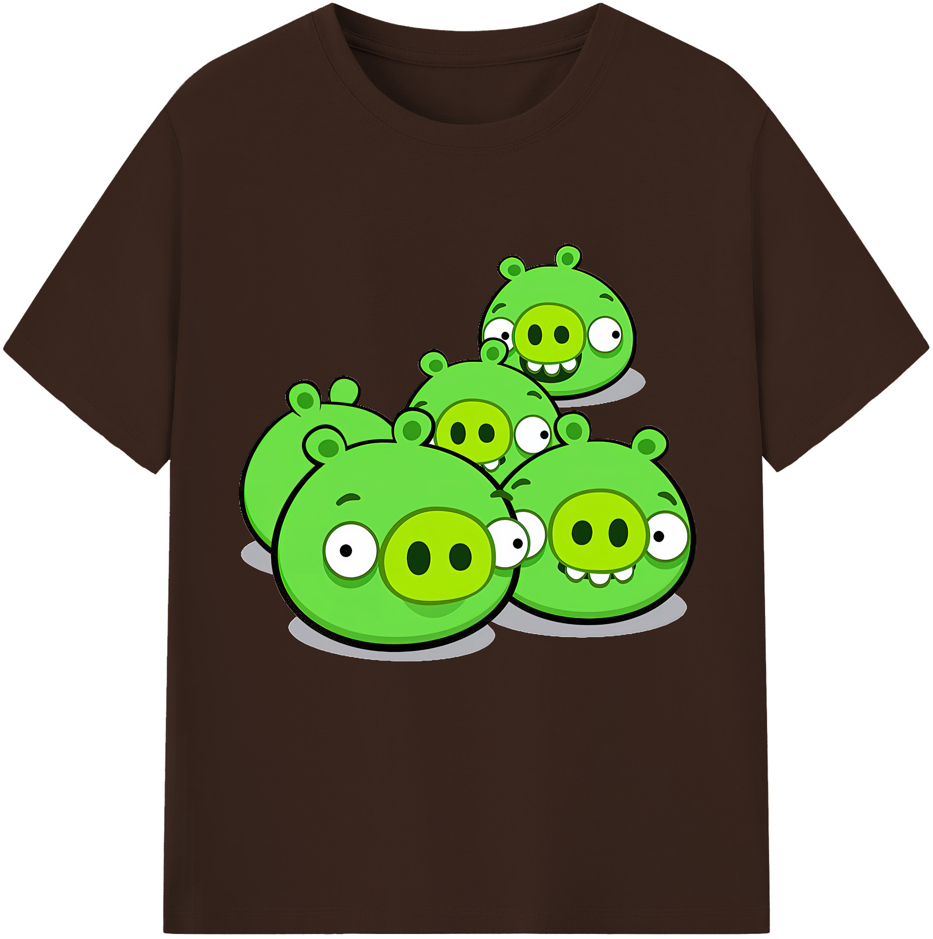 （画像用） Angry Birds アングリーバード 綿100％半袖Tシャツ（フロントプリント）