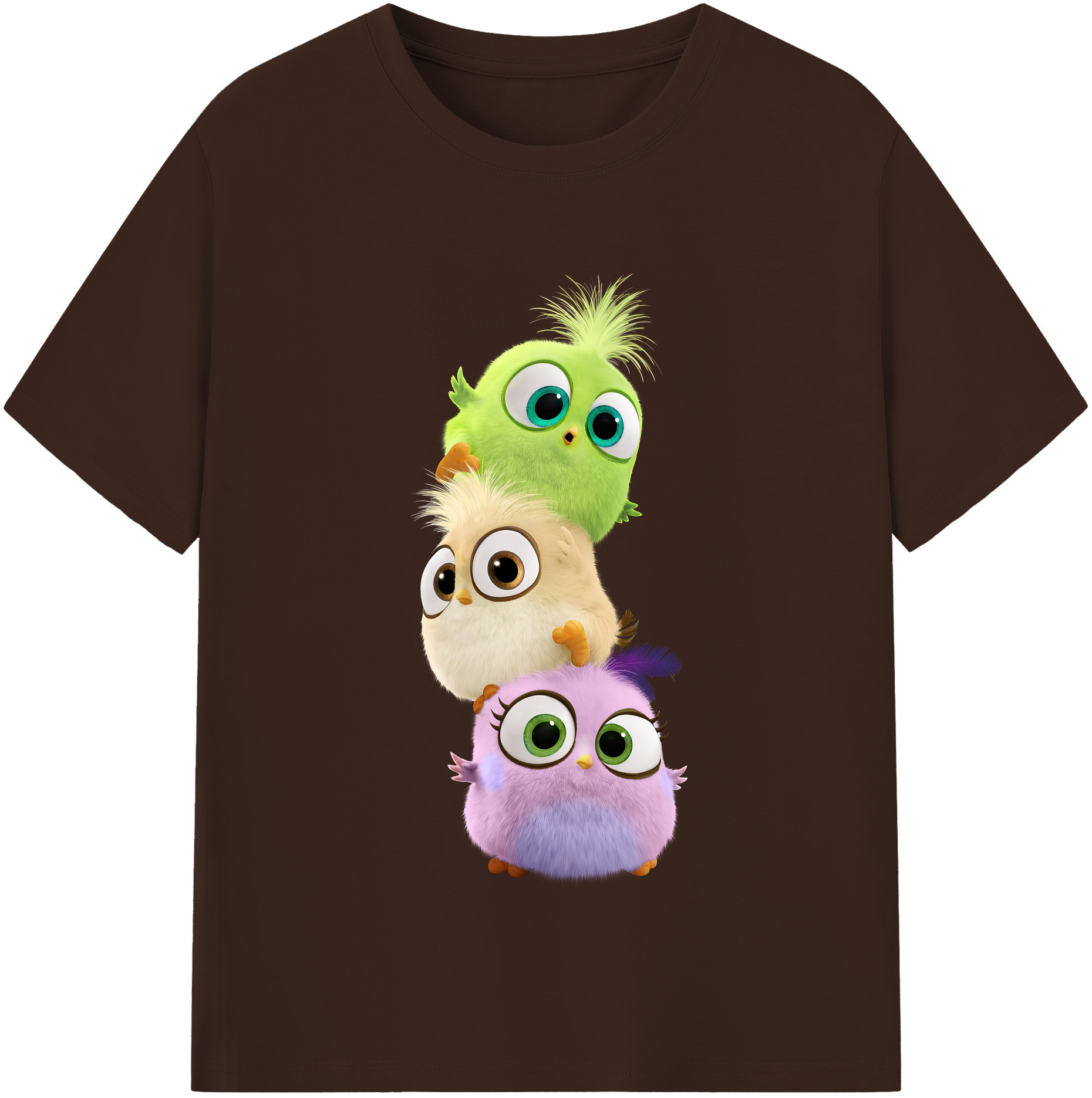 （画像用） Angry Birds アングリーバード 綿100％半袖Tシャツ（フロントプリント）
