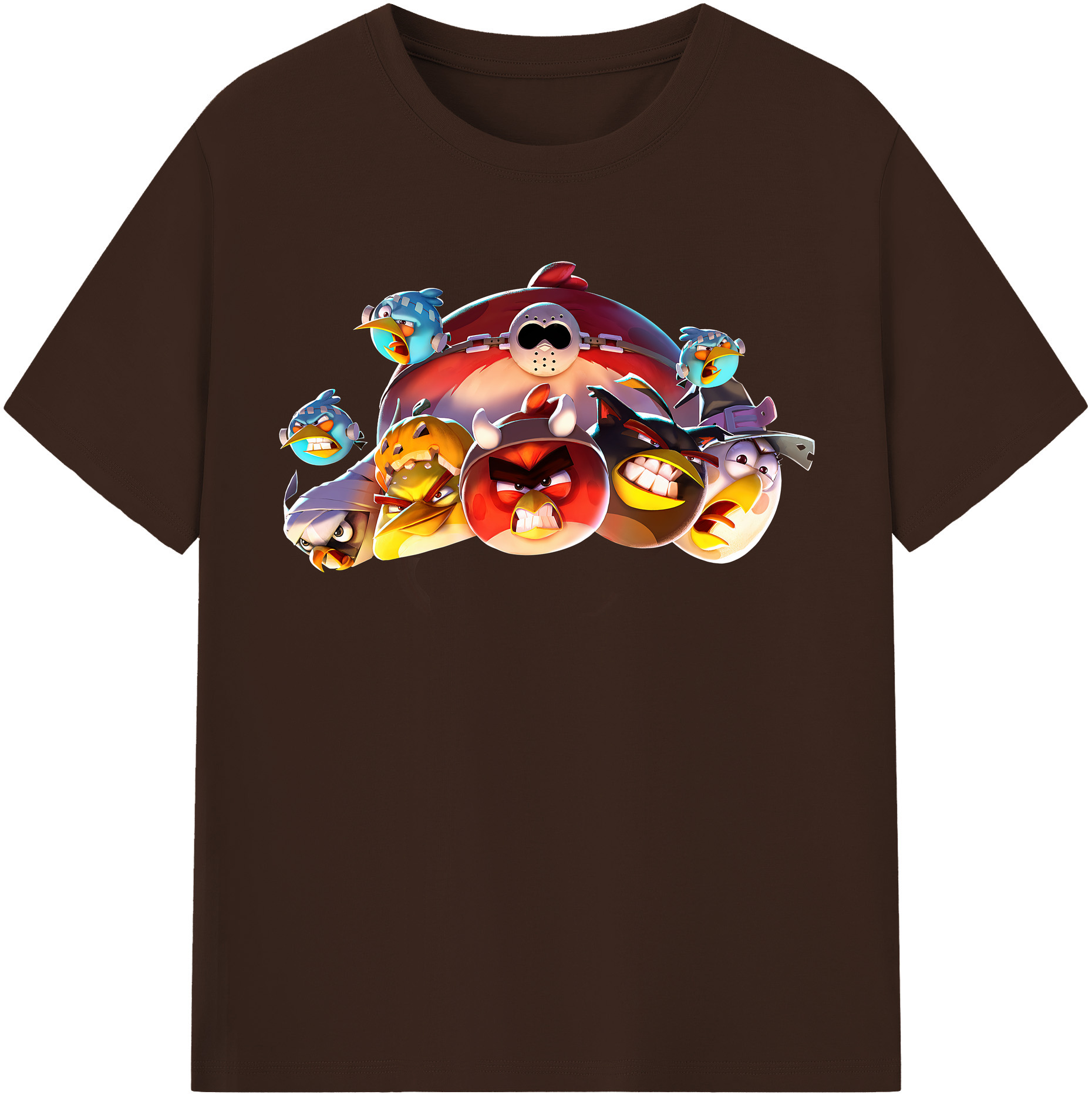 （画像用） Angry Birds アングリーバード 綿100％半袖Tシャツ（フロントプリント）