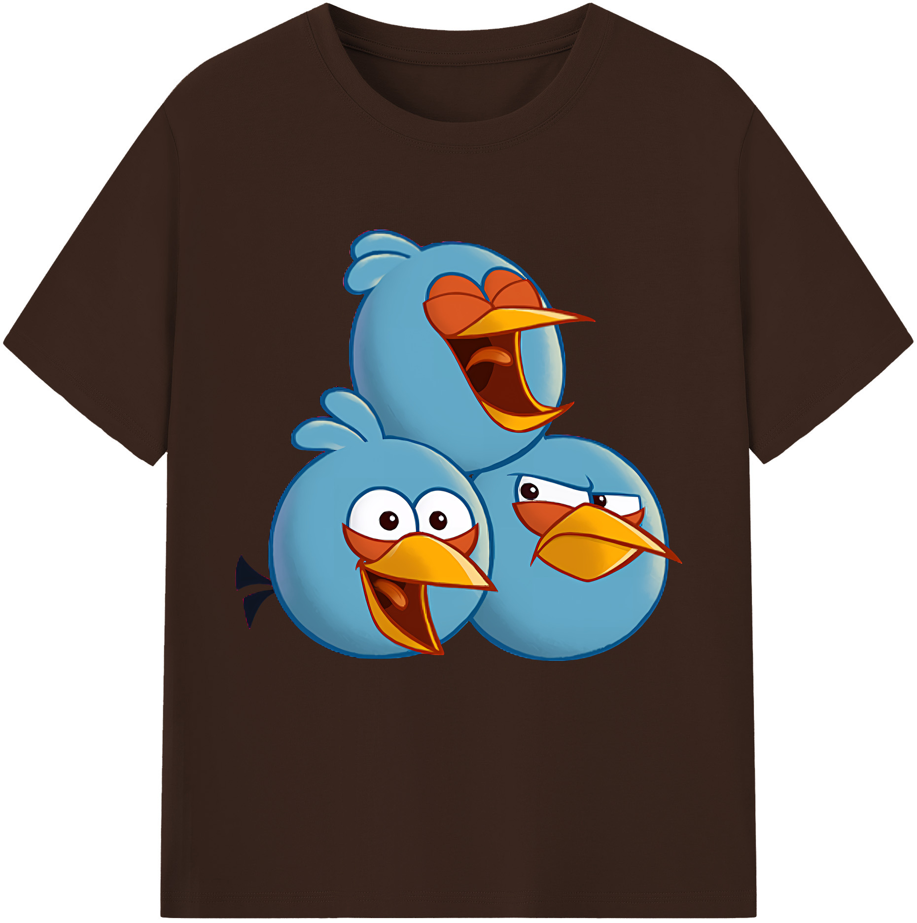 （画像用） Angry Birds アングリーバード 綿100％半袖Tシャツ（フロントプリント）