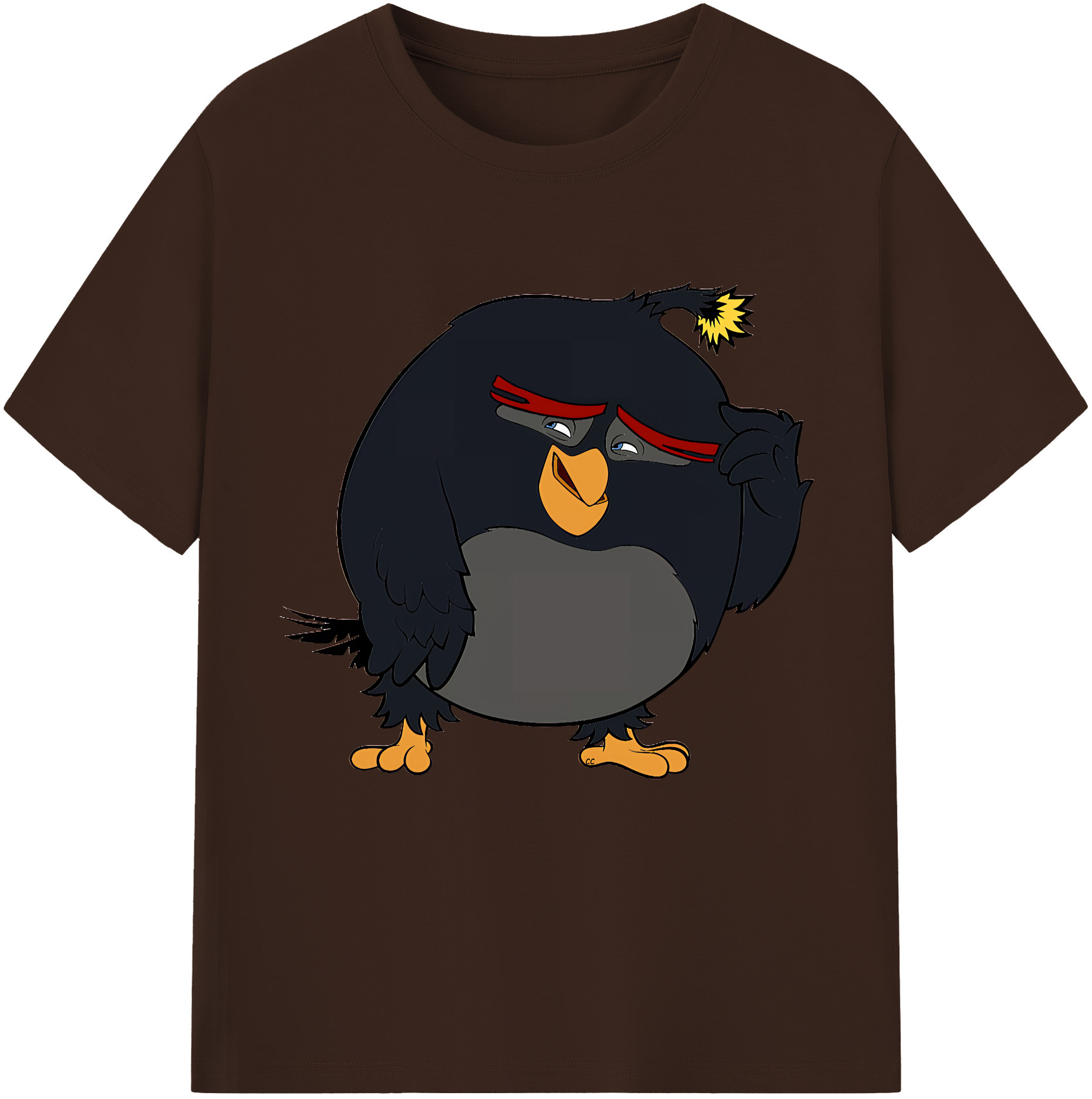 （画像用） Angry Birds アングリーバード 綿100％半袖Tシャツ（フロントプリント）