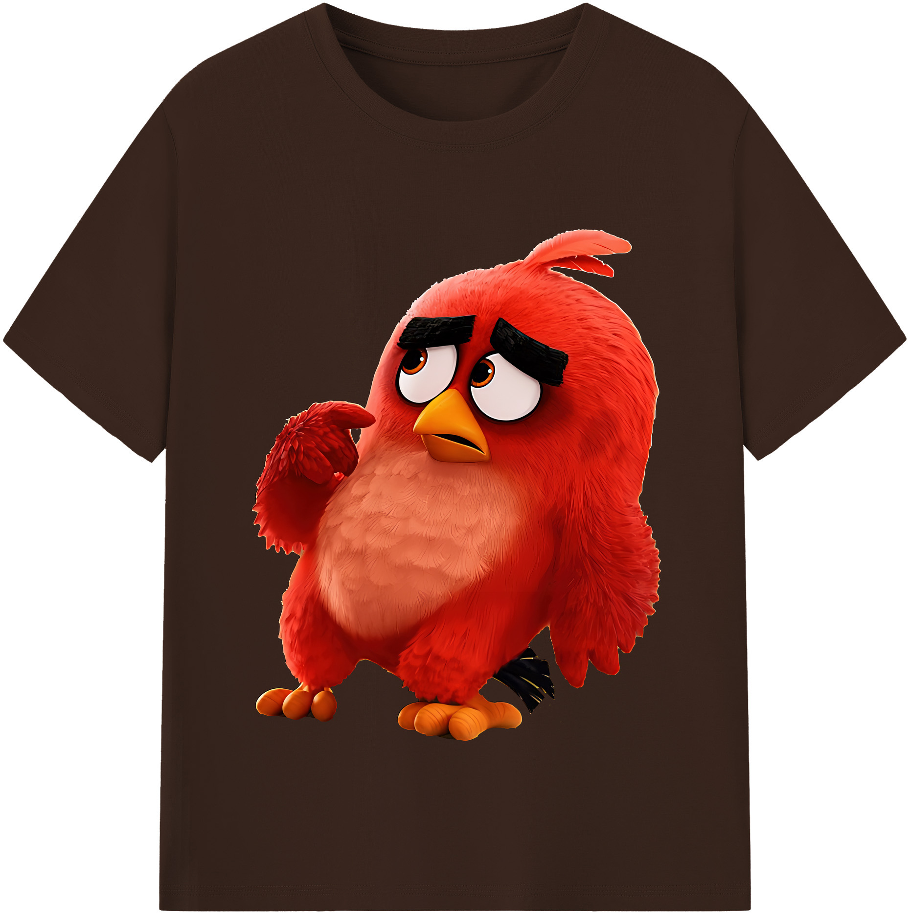 （画像用） Angry Birds アングリーバード 綿100％半袖Tシャツ（フロントプリント）