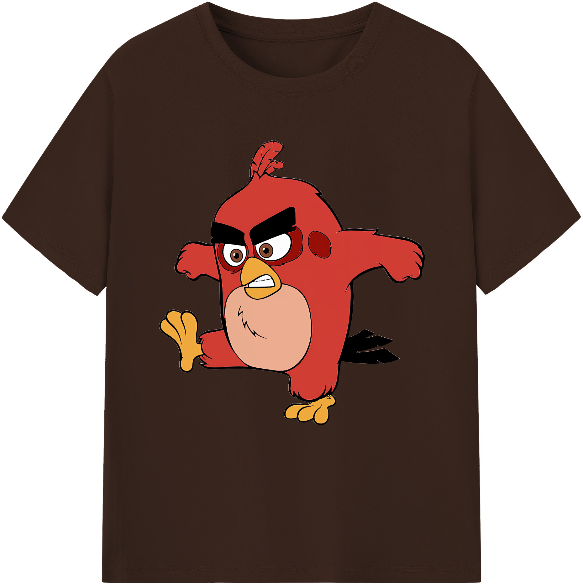 （画像用） Angry Birds アングリーバード 綿100％半袖Tシャツ（フロントプリント）