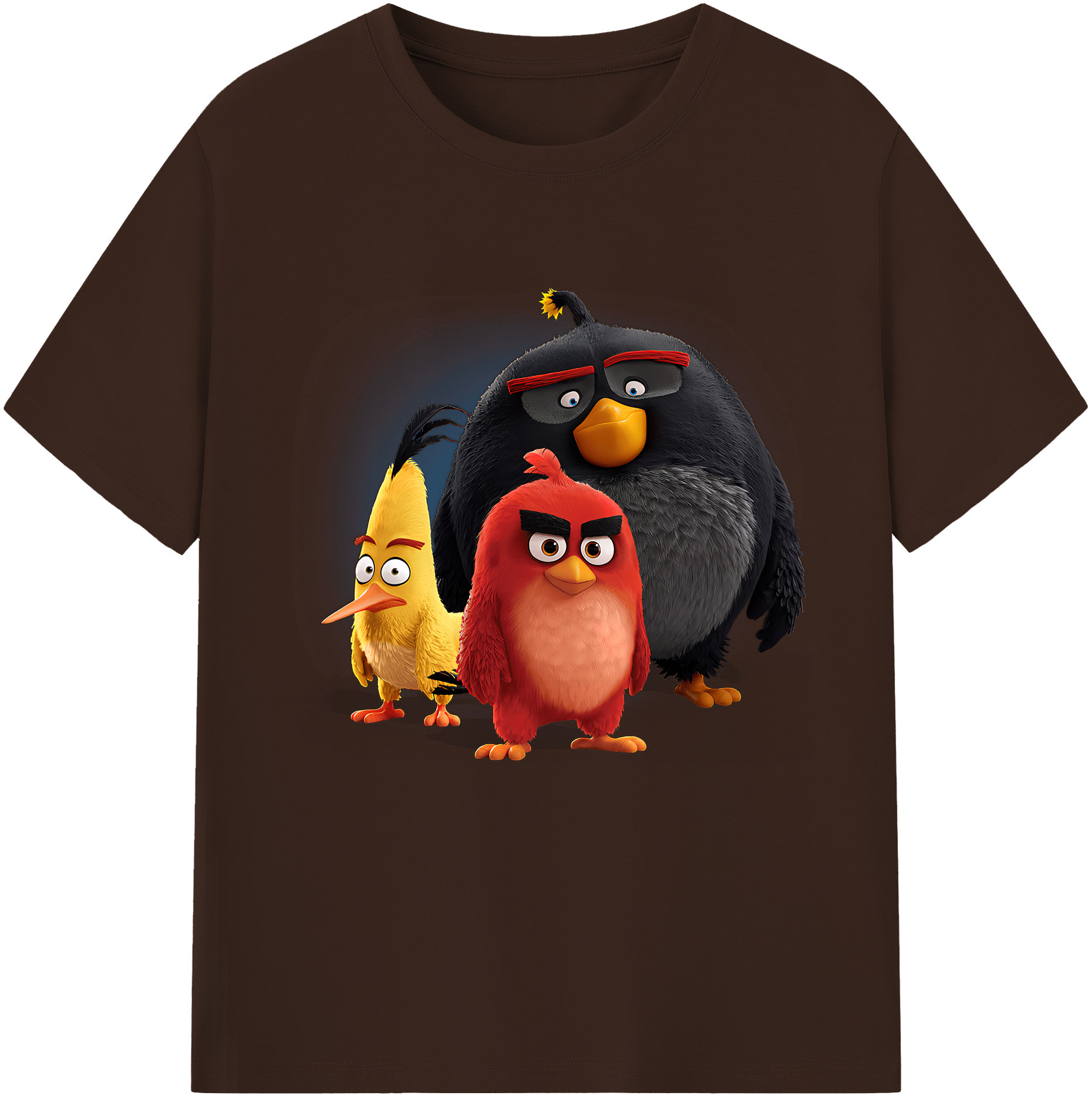 （画像用） Angry Birds アングリーバード 綿100％半袖Tシャツ（フロントプリント）