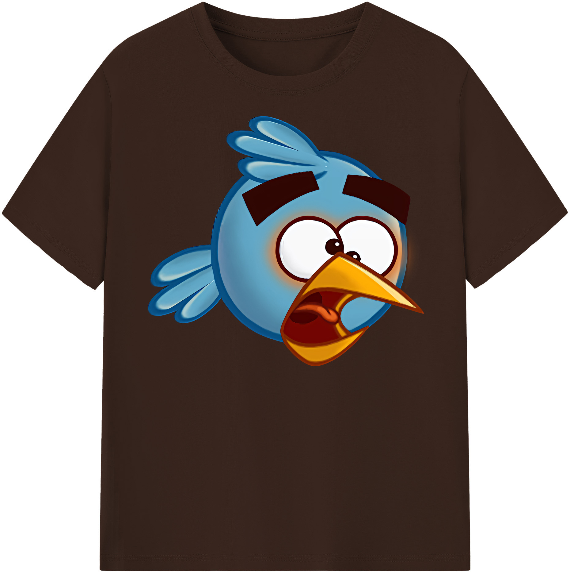 （画像用） Angry Birds アングリーバード 綿100％半袖Tシャツ（フロントプリント）