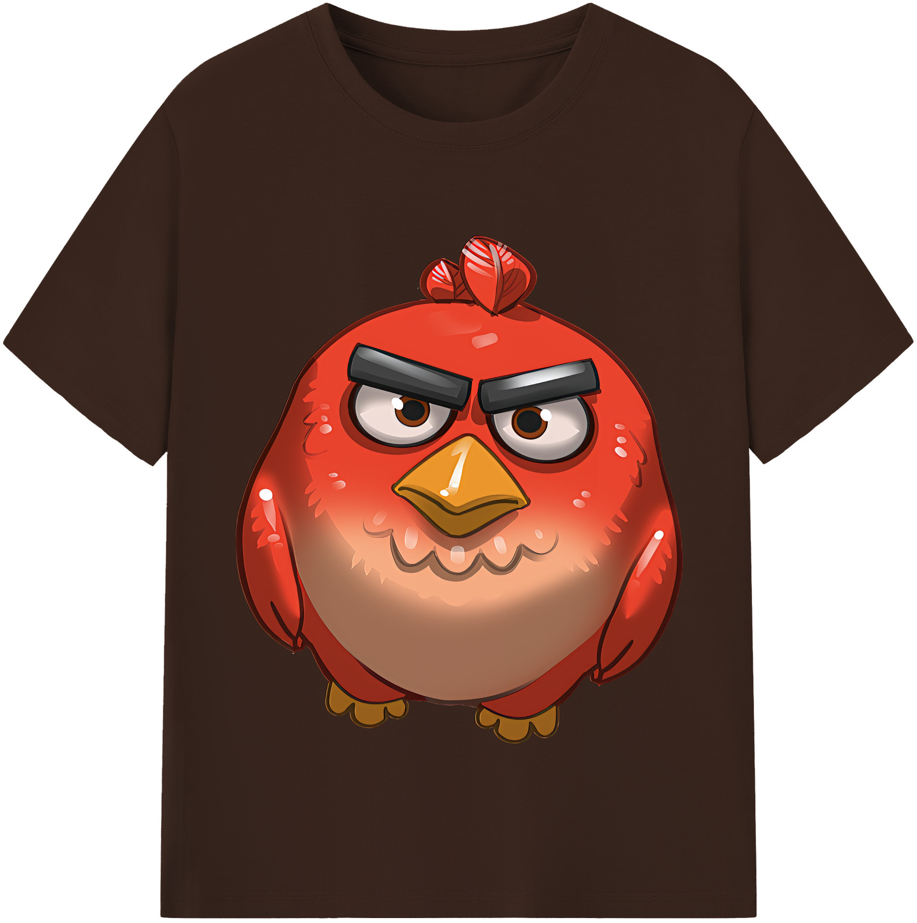 （画像用） Angry Birds アングリーバード 綿100％半袖Tシャツ（フロントプリント）