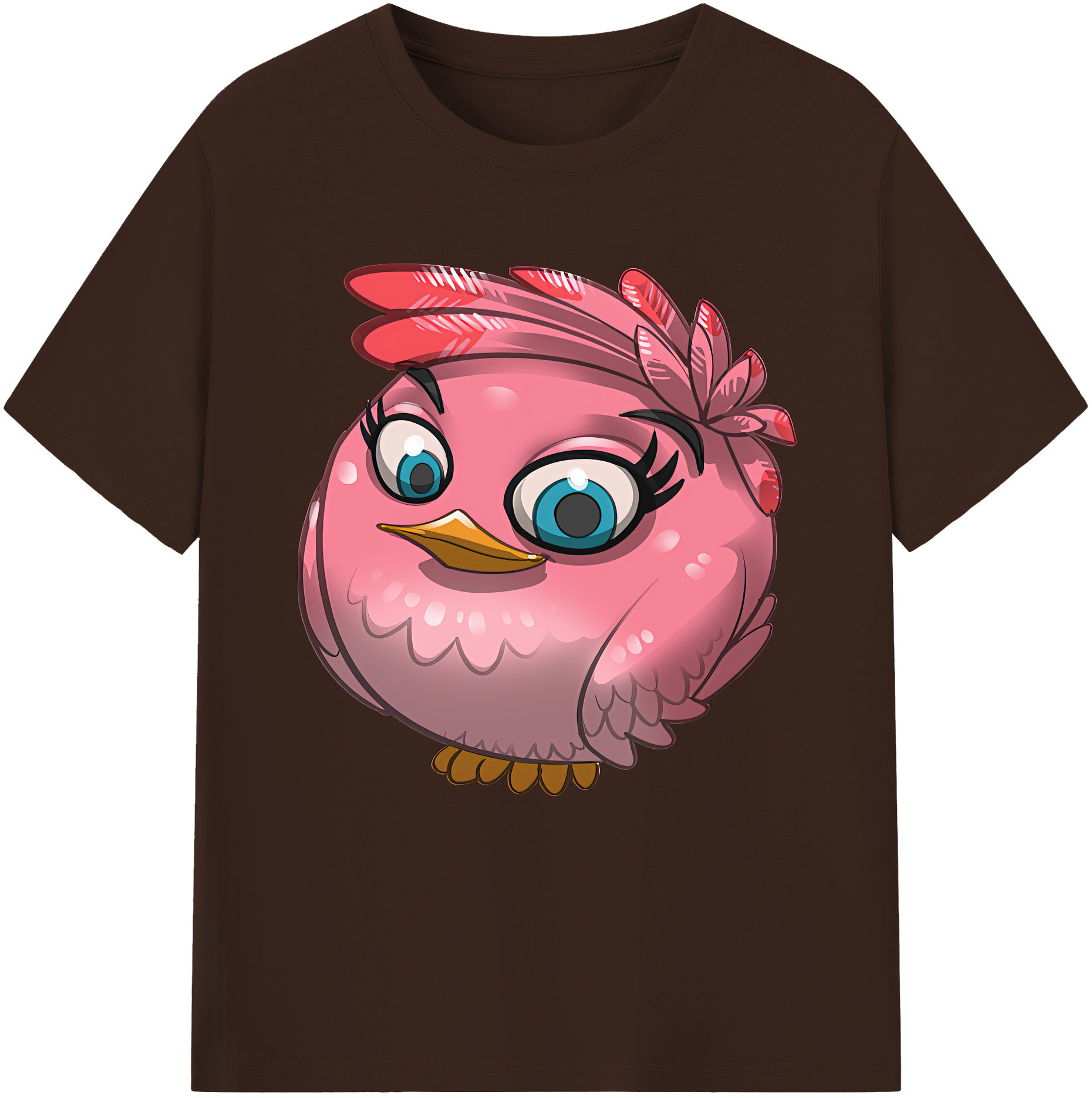 （画像用） Angry Birds アングリーバード 綿100％半袖Tシャツ（フロントプリント）