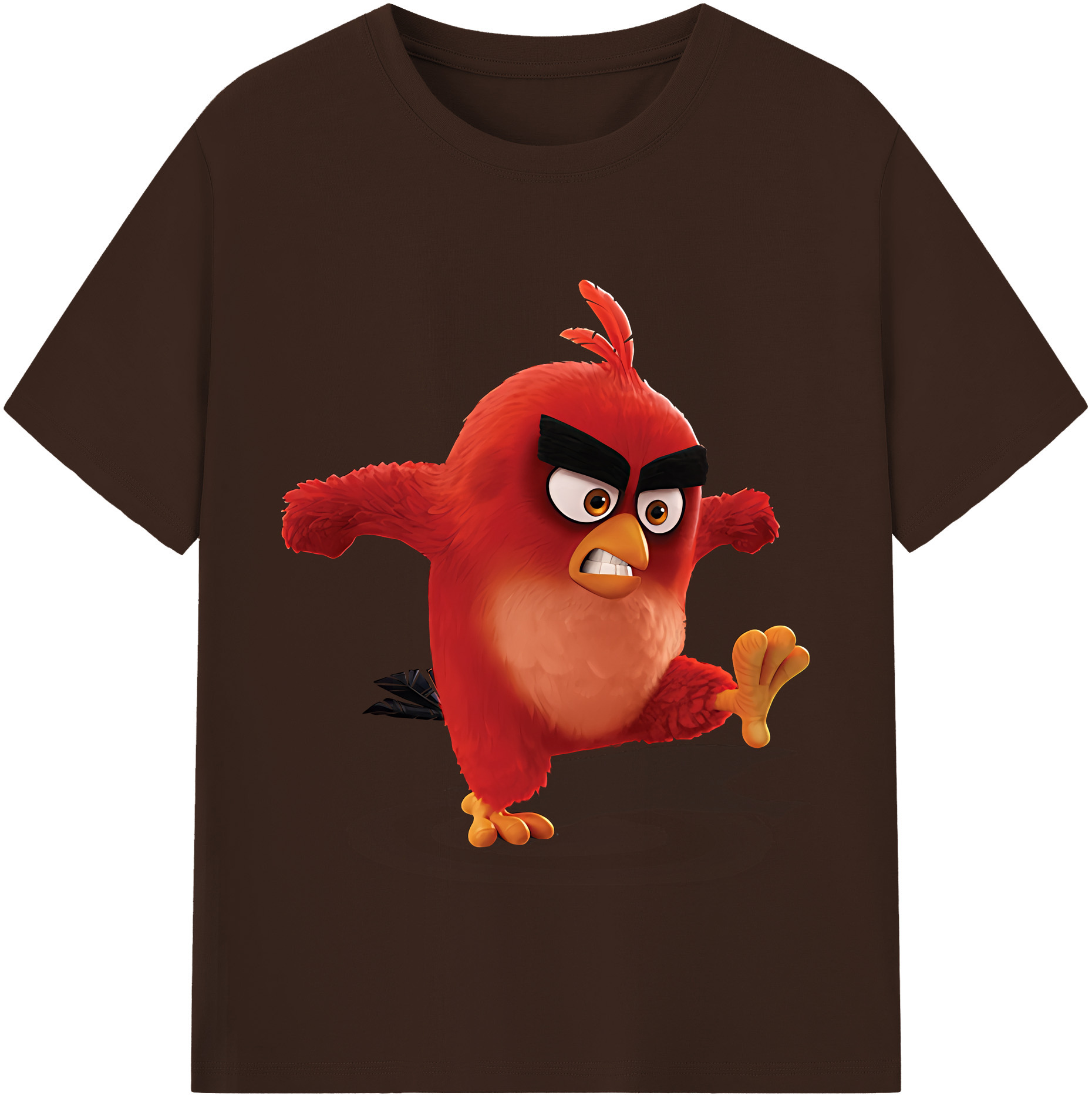 （画像用） Angry Birds アングリーバード 綿100％半袖Tシャツ（フロントプリント）