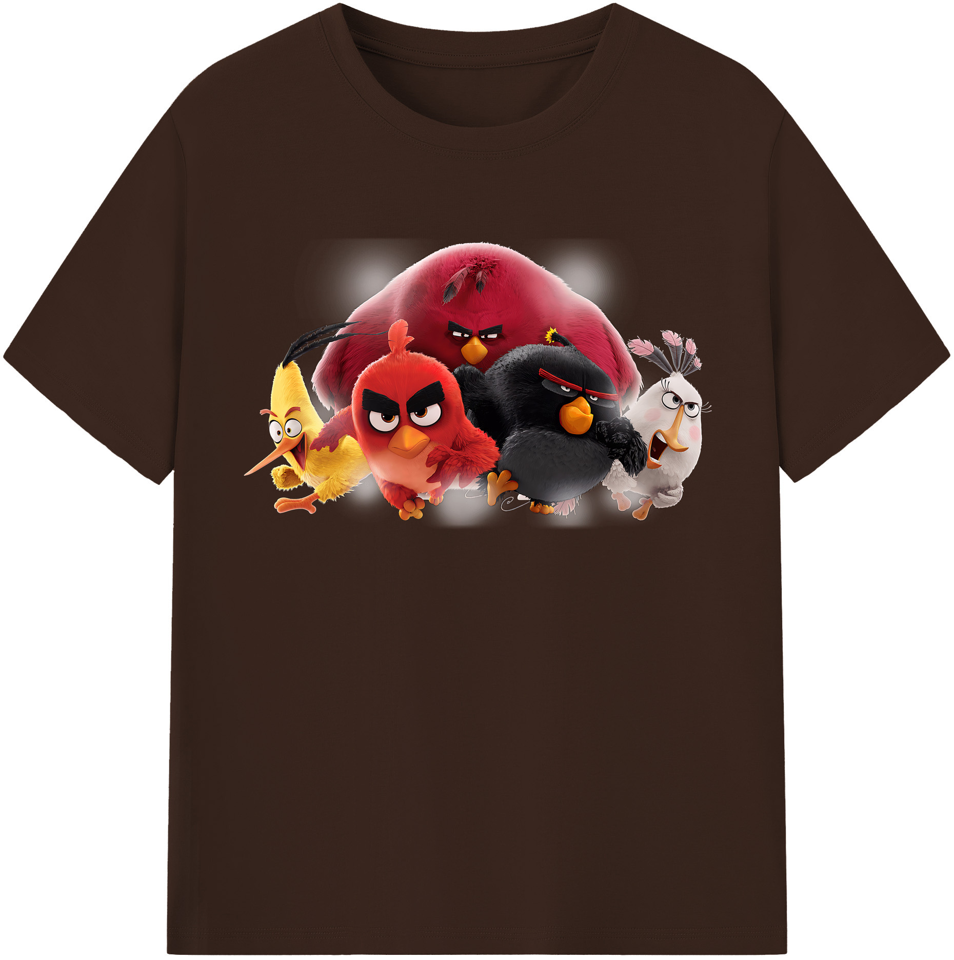 （画像用） Angry Birds アングリーバード 綿100％半袖Tシャツ（フロントプリント）