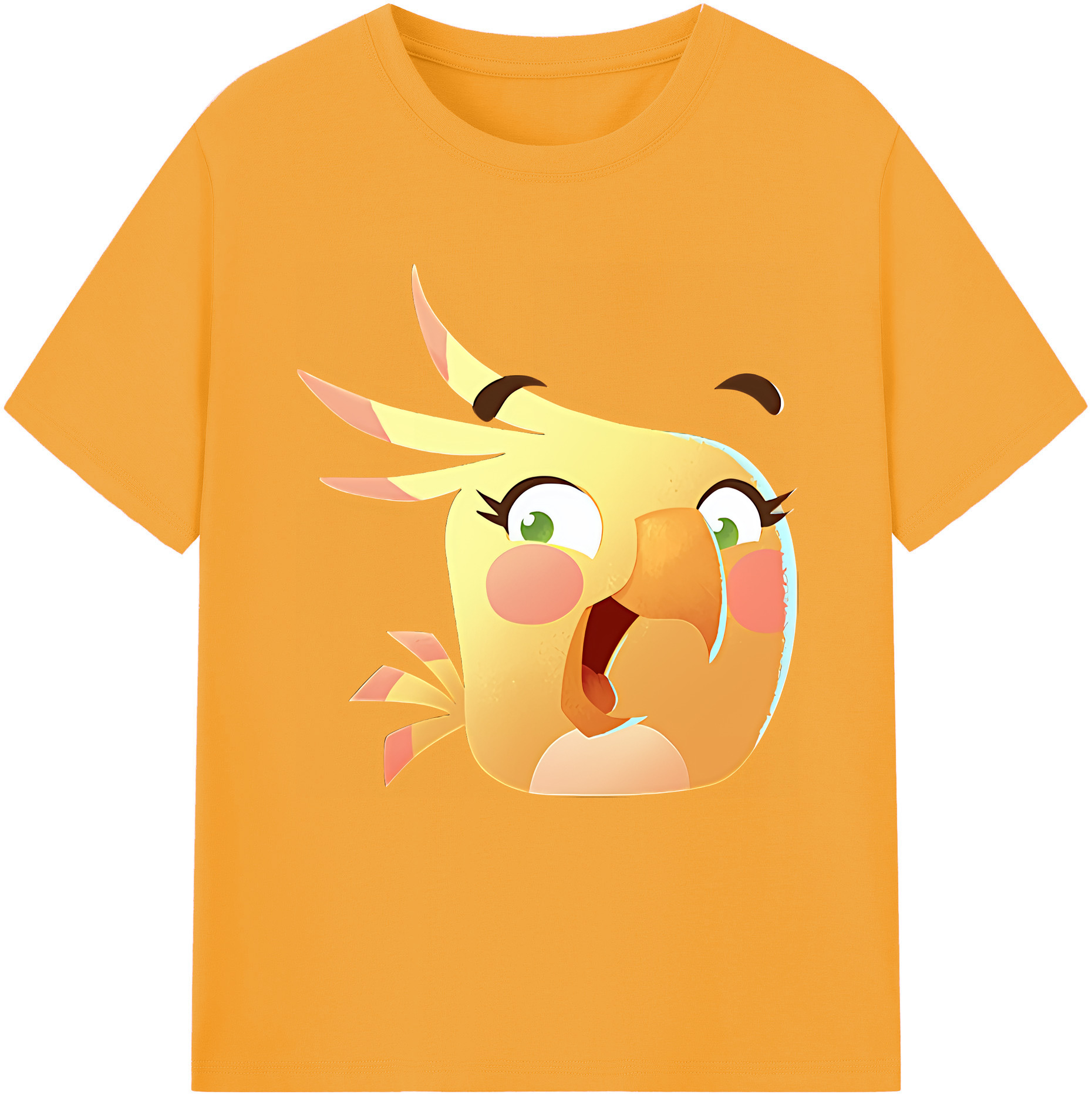 （画像用） Angry Birds アングリーバード 綿100％半袖Tシャツ（フロントプリント）