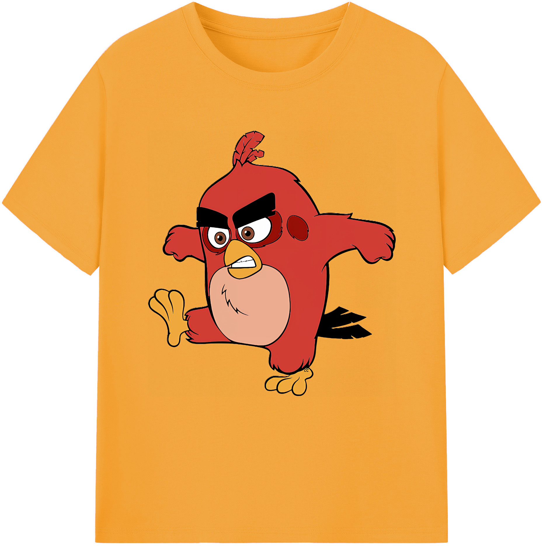 （画像用） Angry Birds アングリーバード 綿100％半袖Tシャツ（フロントプリント）