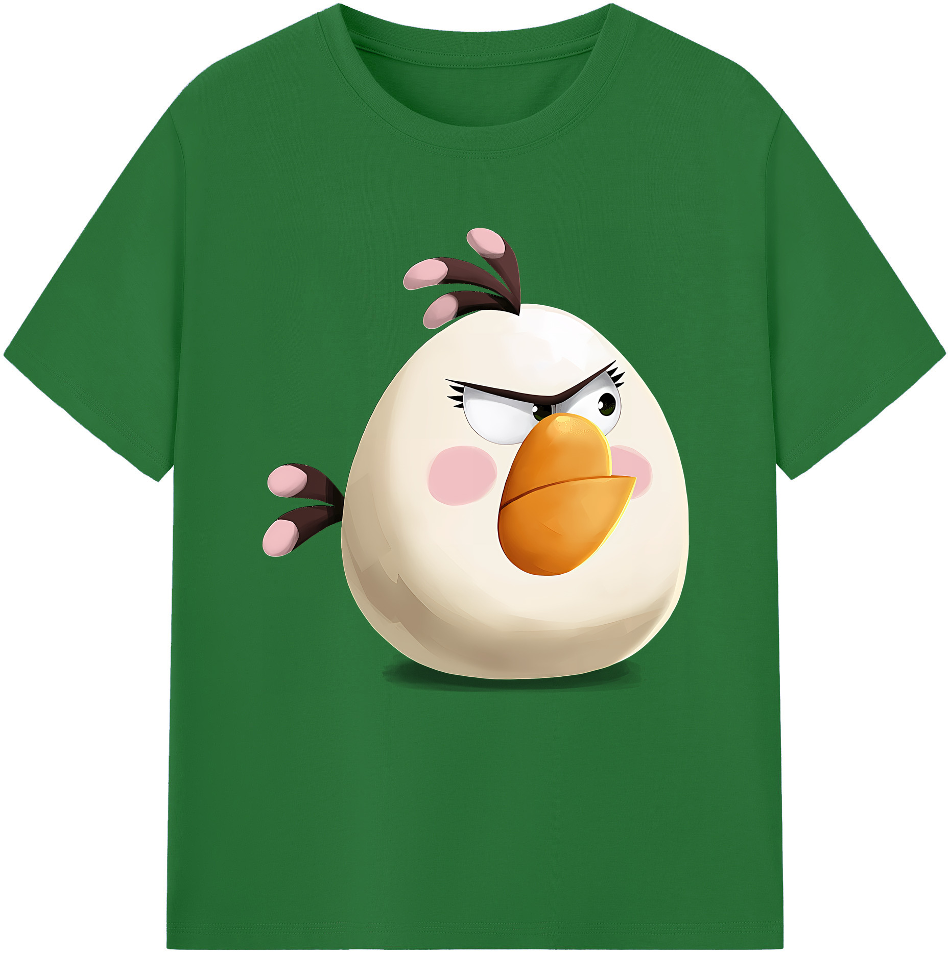 （画像用） Angry Birds アングリーバード 綿100％半袖Tシャツ（フロントプリント）
