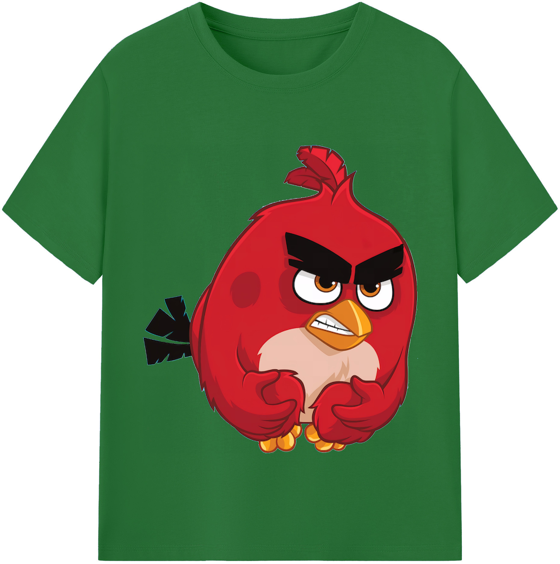 （画像用） Angry Birds アングリーバード 綿100％半袖Tシャツ（フロントプリント）