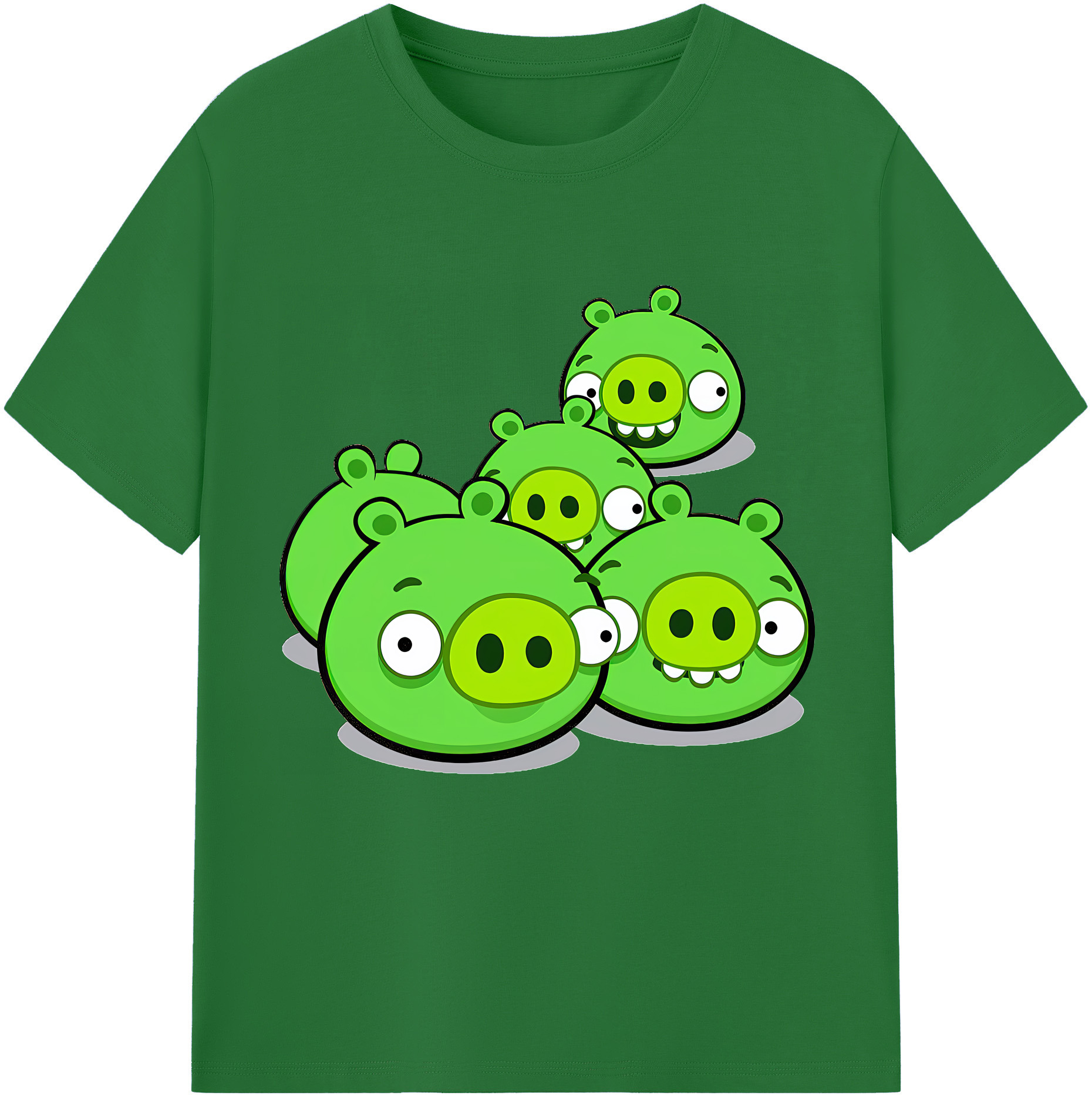 （画像用） Angry Birds アングリーバード 綿100％半袖Tシャツ（フロントプリント）