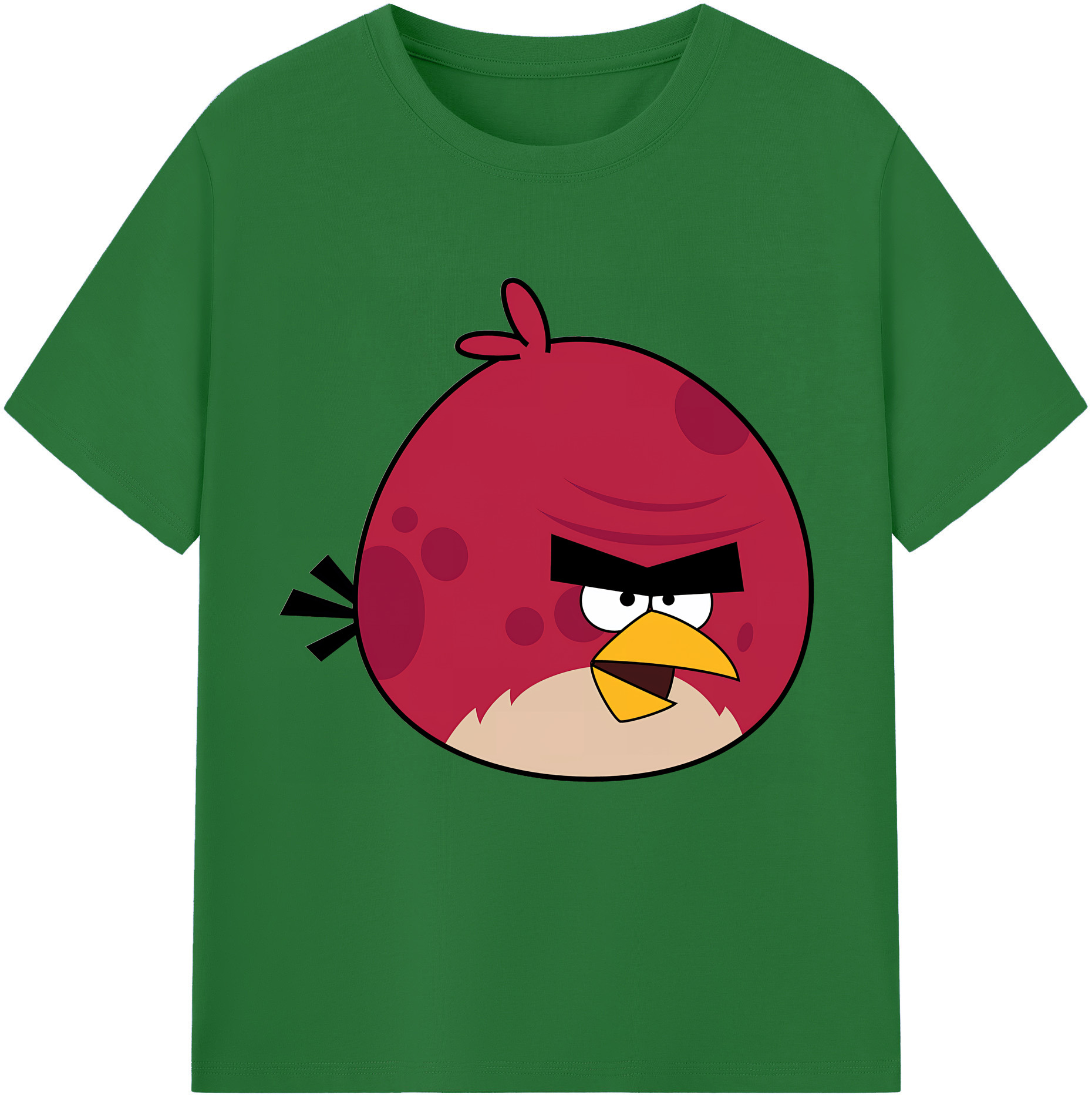 （画像用） Angry Birds アングリーバード 綿100％半袖Tシャツ（フロントプリント）