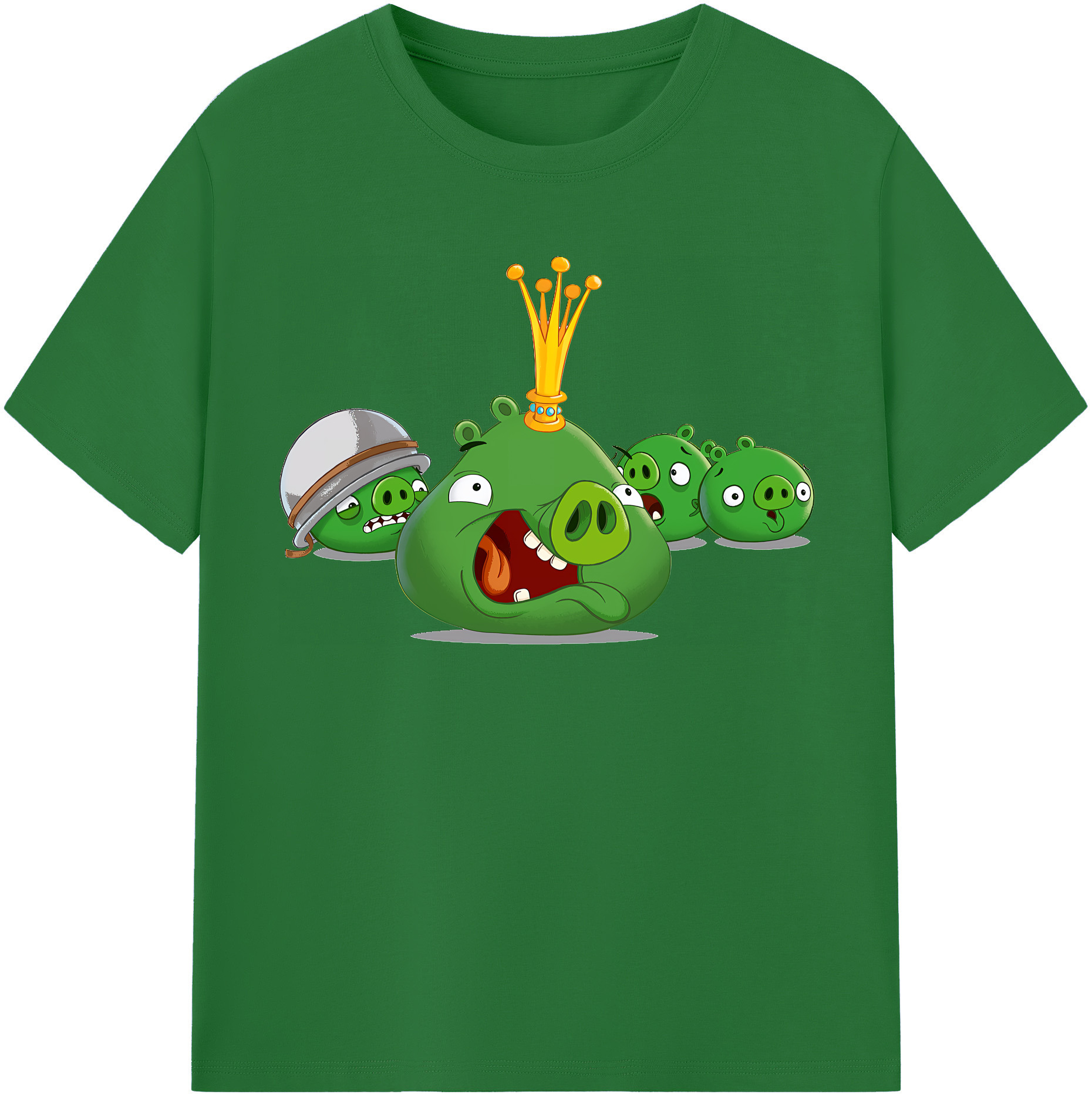 （画像用） Angry Birds アングリーバード 綿100％半袖Tシャツ（フロントプリント）