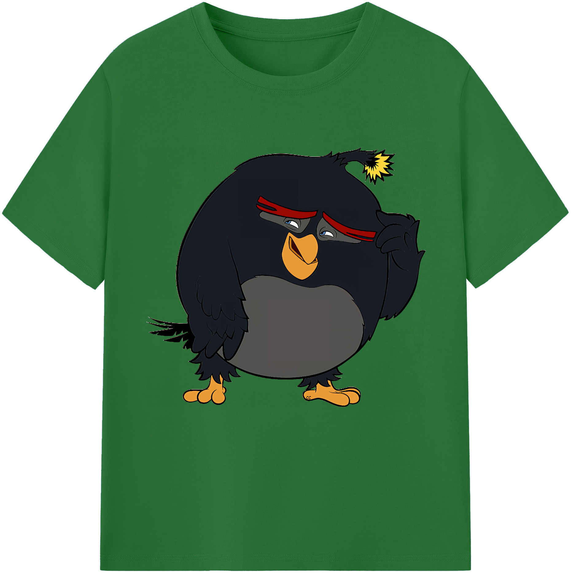 （画像用） Angry Birds アングリーバード 綿100％半袖Tシャツ（フロントプリント）