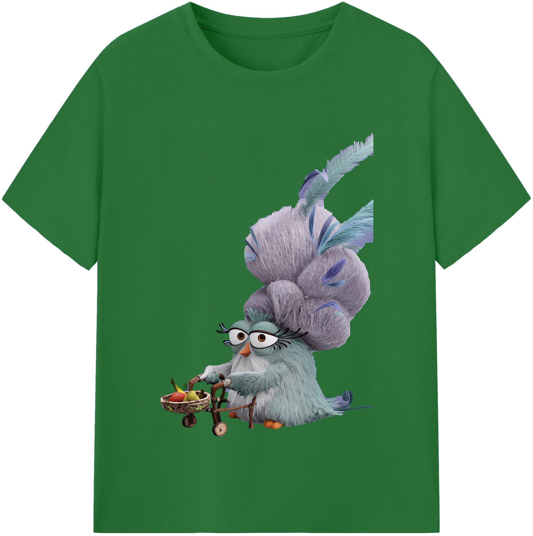 （画像用） Angry Birds アングリーバード 綿100％半袖Tシャツ（フロントプリント）