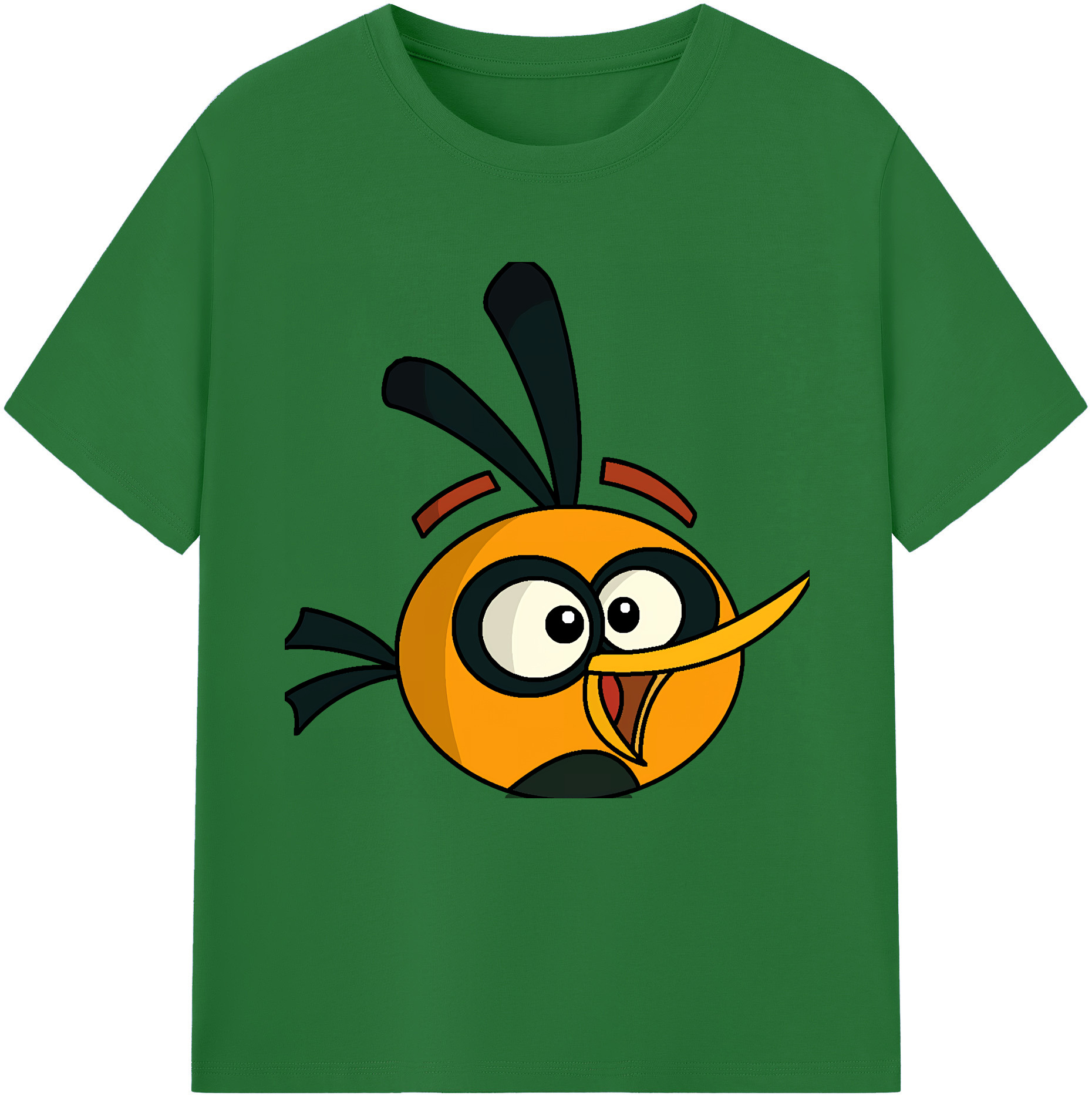 （画像用） Angry Birds アングリーバード 綿100％半袖Tシャツ（フロントプリント）