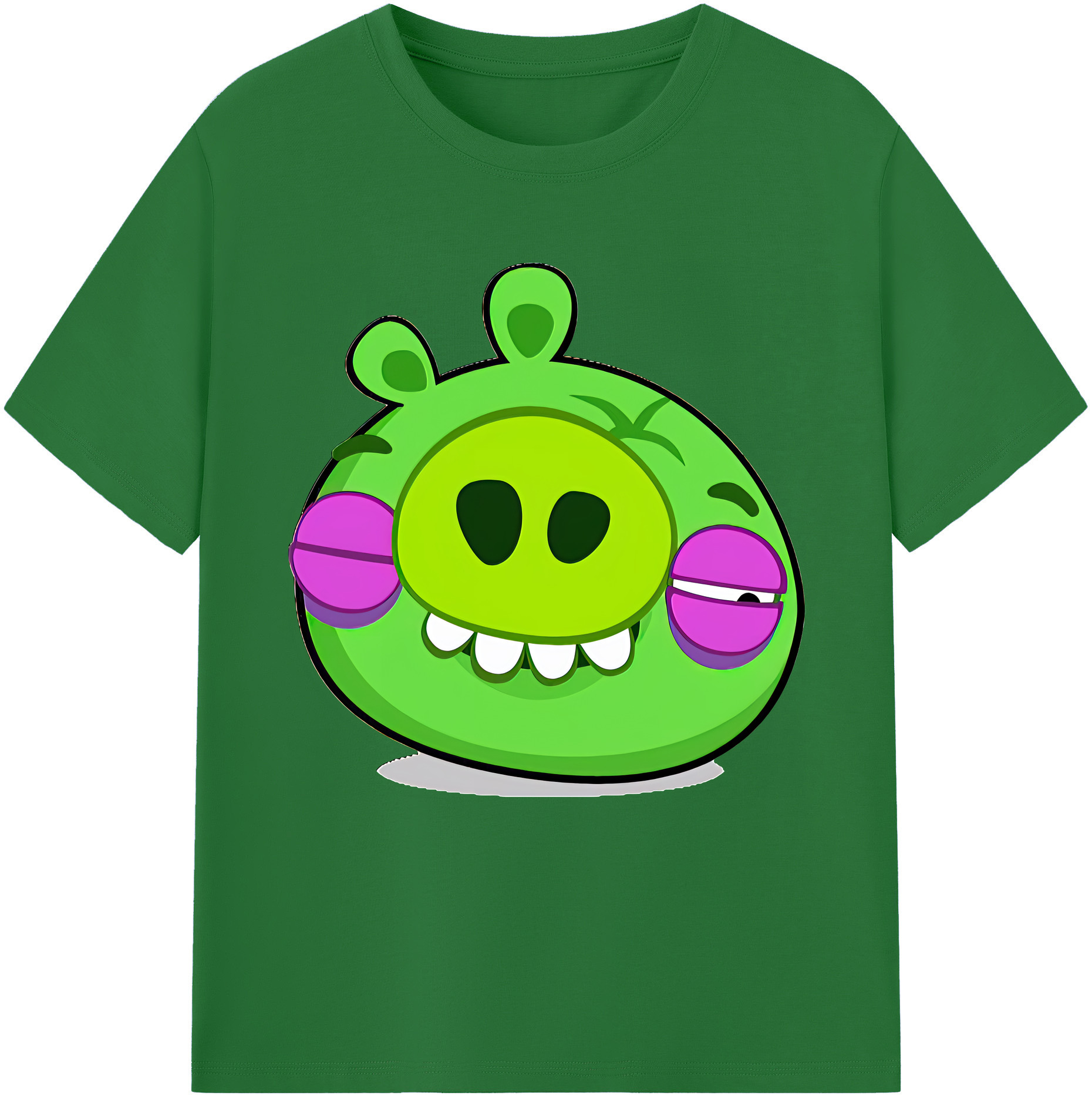 （画像用） Angry Birds アングリーバード 綿100％半袖Tシャツ（フロントプリント）
