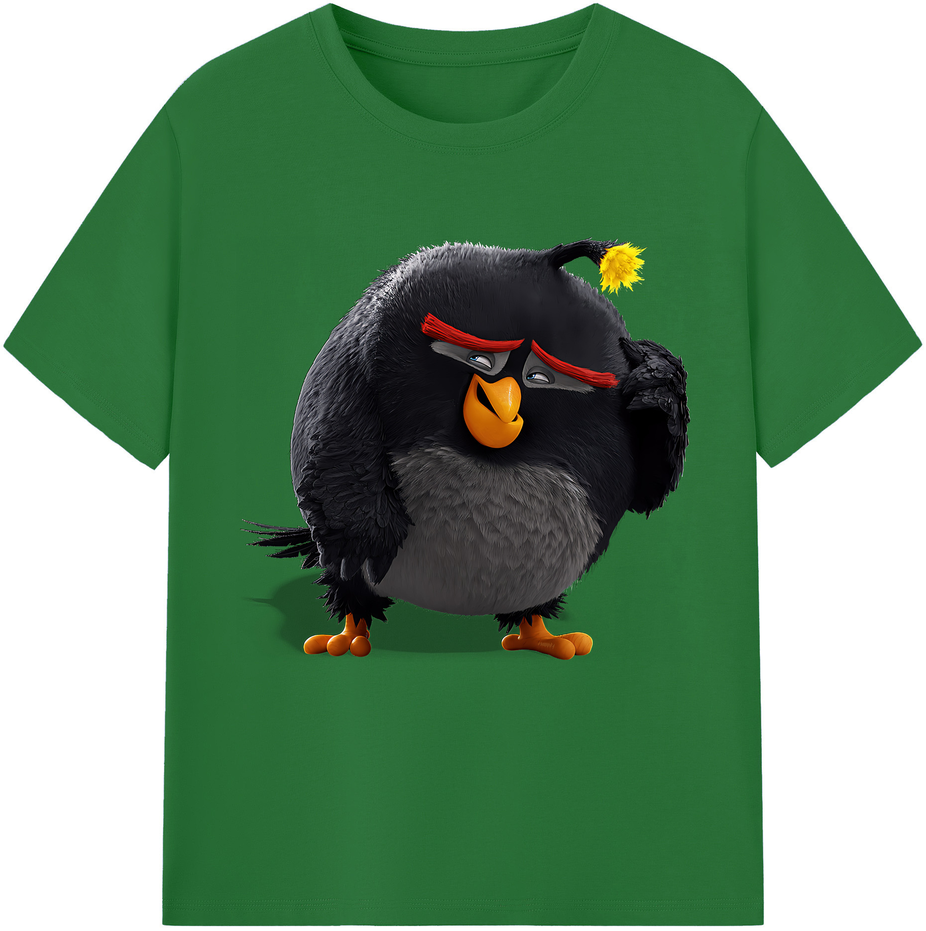 （画像用） Angry Birds アングリーバード 綿100％半袖Tシャツ（フロントプリント）